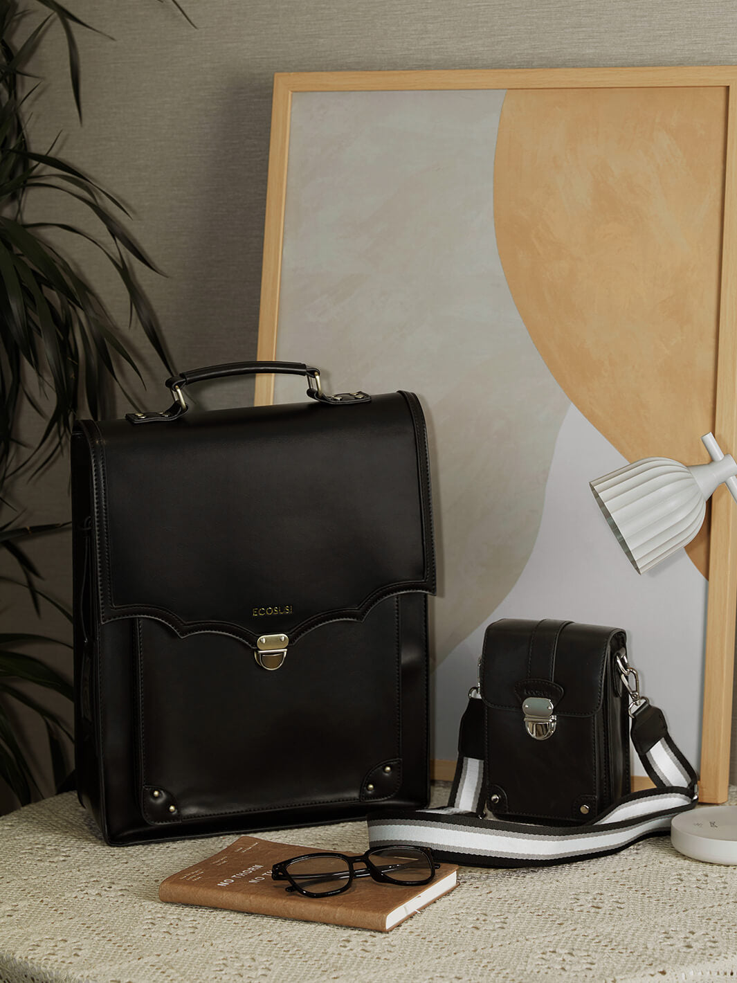 Aria vintage sac à dos pour ordinateurs portables de 11 à 5,6 pouces