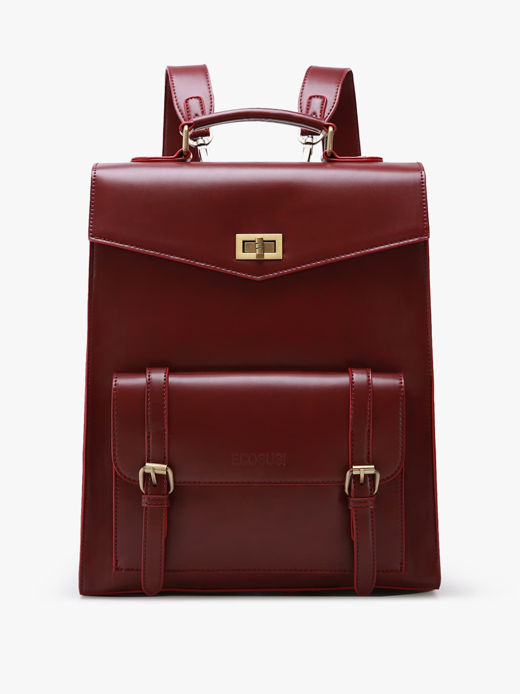 Vintage Laptop -Rucksack für Frauen - Kastanienbraun