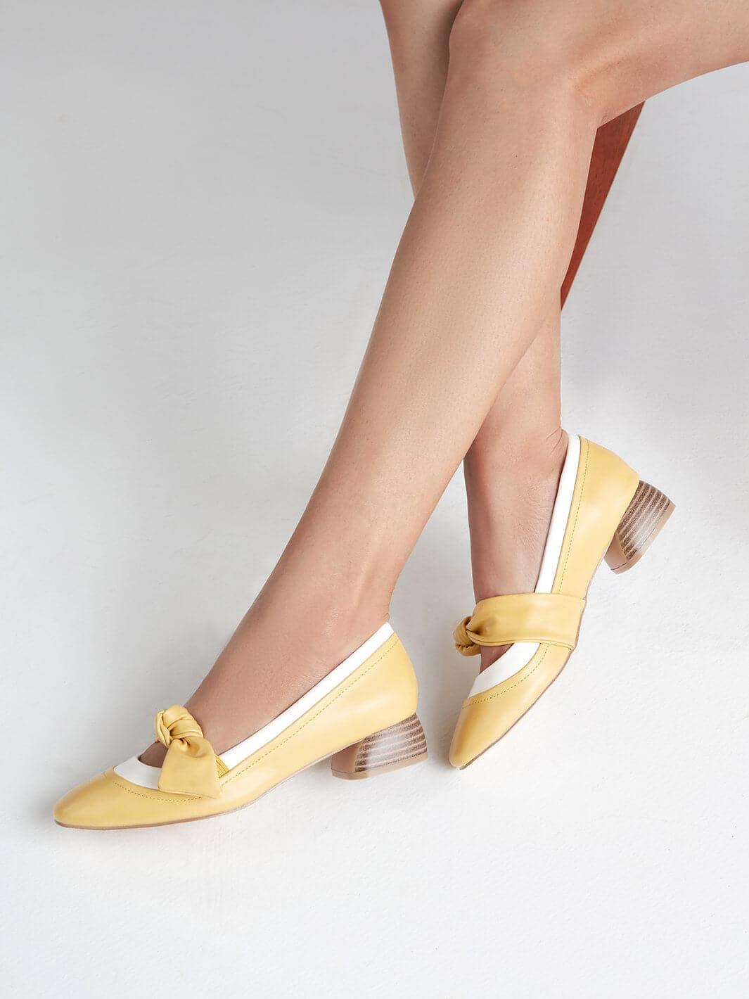 Cara Retro Bow Schuhe
