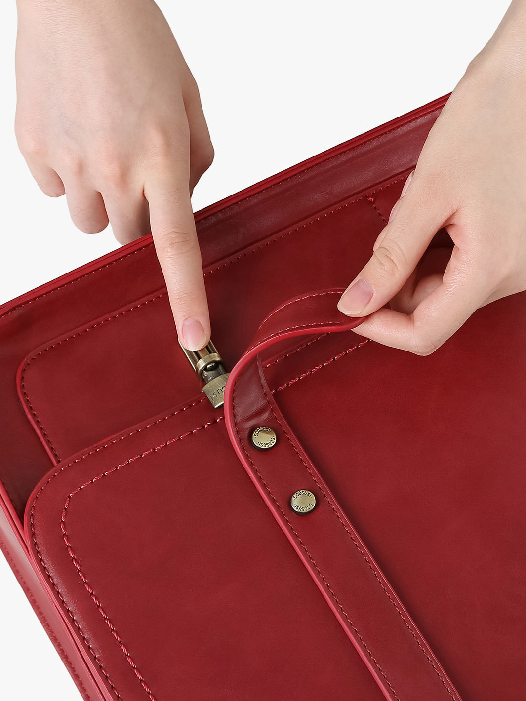Women's PU Detachable Bow Big Briefcase