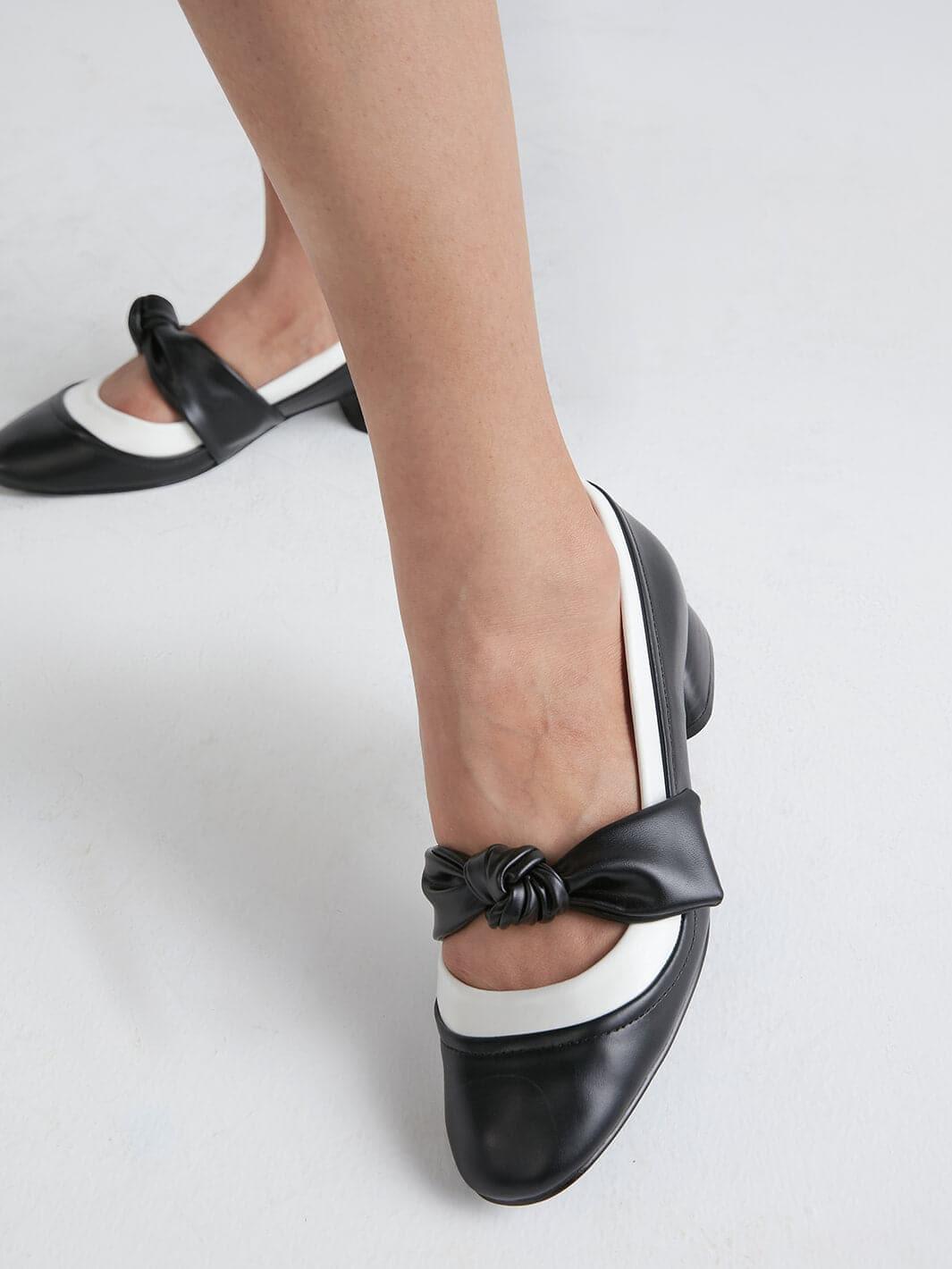 Cara Retro Bow Schuhe