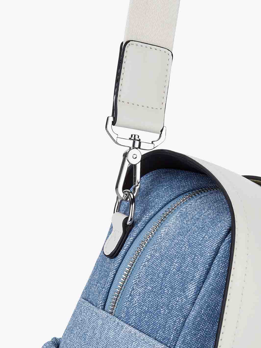 15,6-Zoll-Aktentasche aus Denim-inspiriertem PU-Stoff
