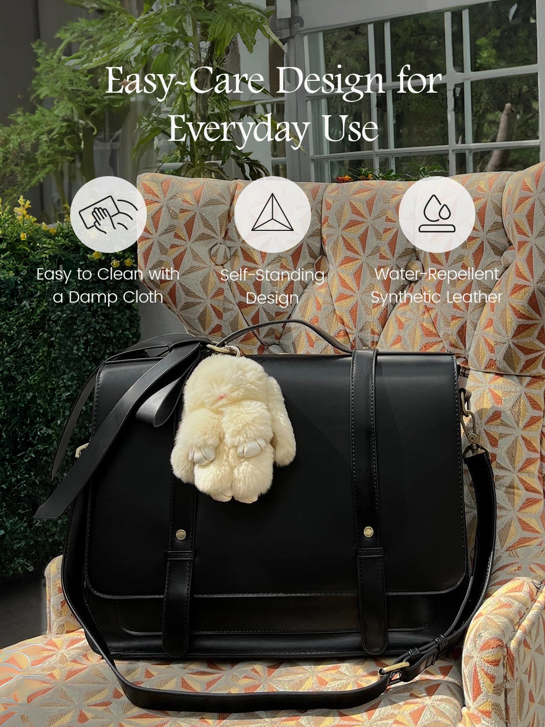 Summer Garden Romance Bow Briefcase