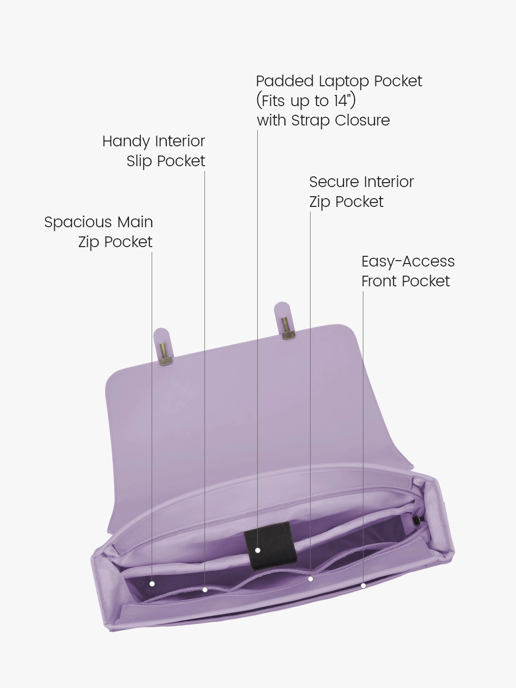 Summer Garden Romance Bow Briefcase