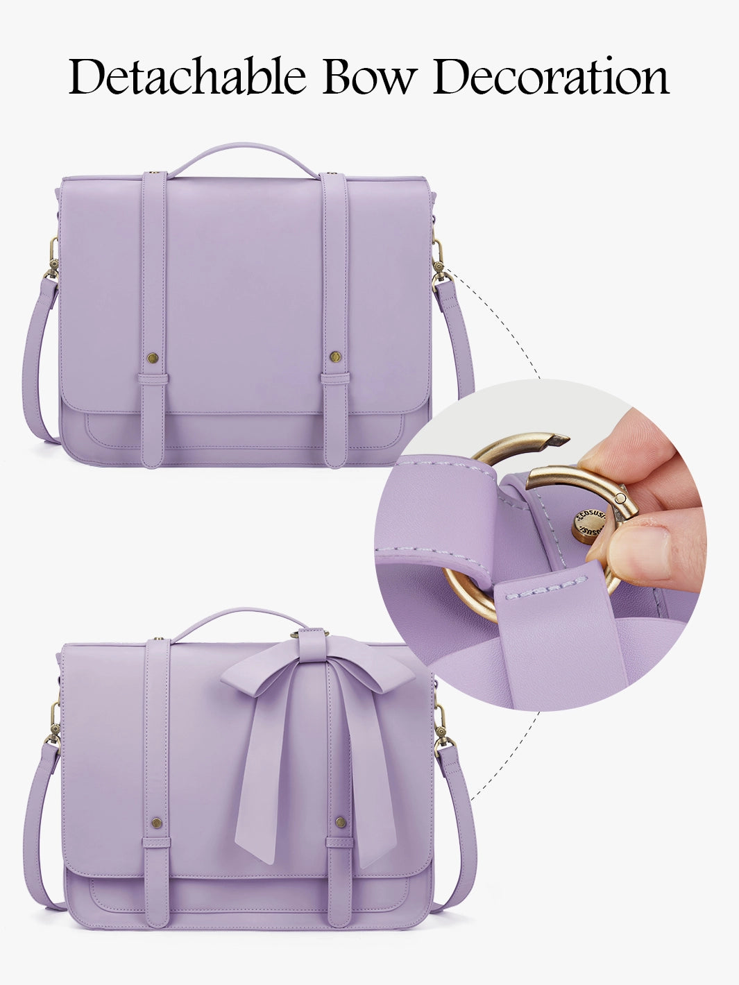 Summer Garden Romance Bow Briefcase