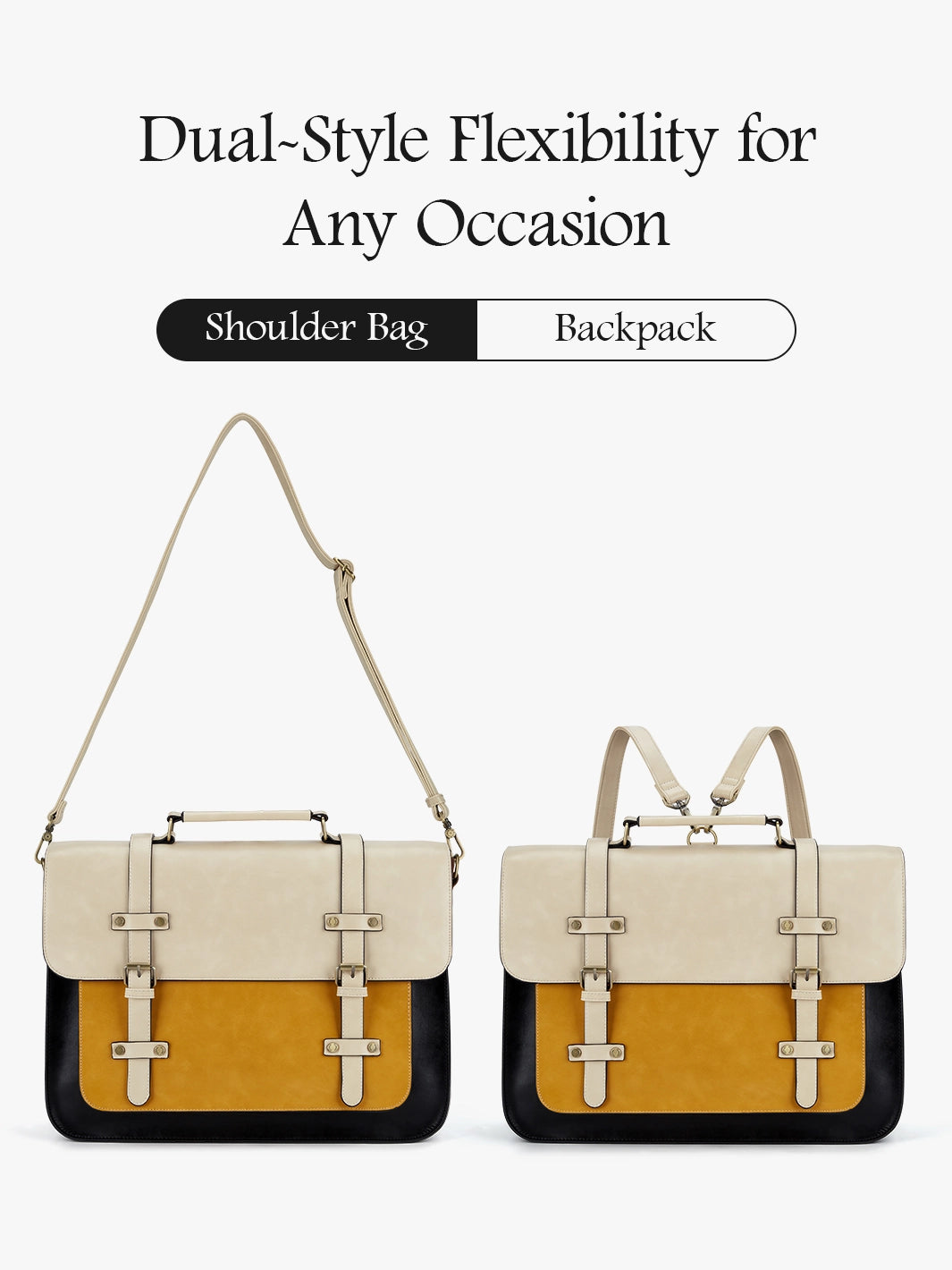 Düstere Vintage -Aktentasche