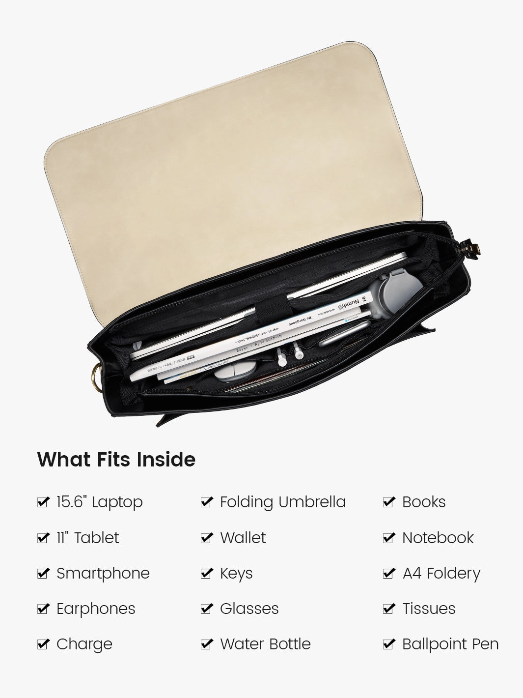 Düstere Vintage -Aktentasche