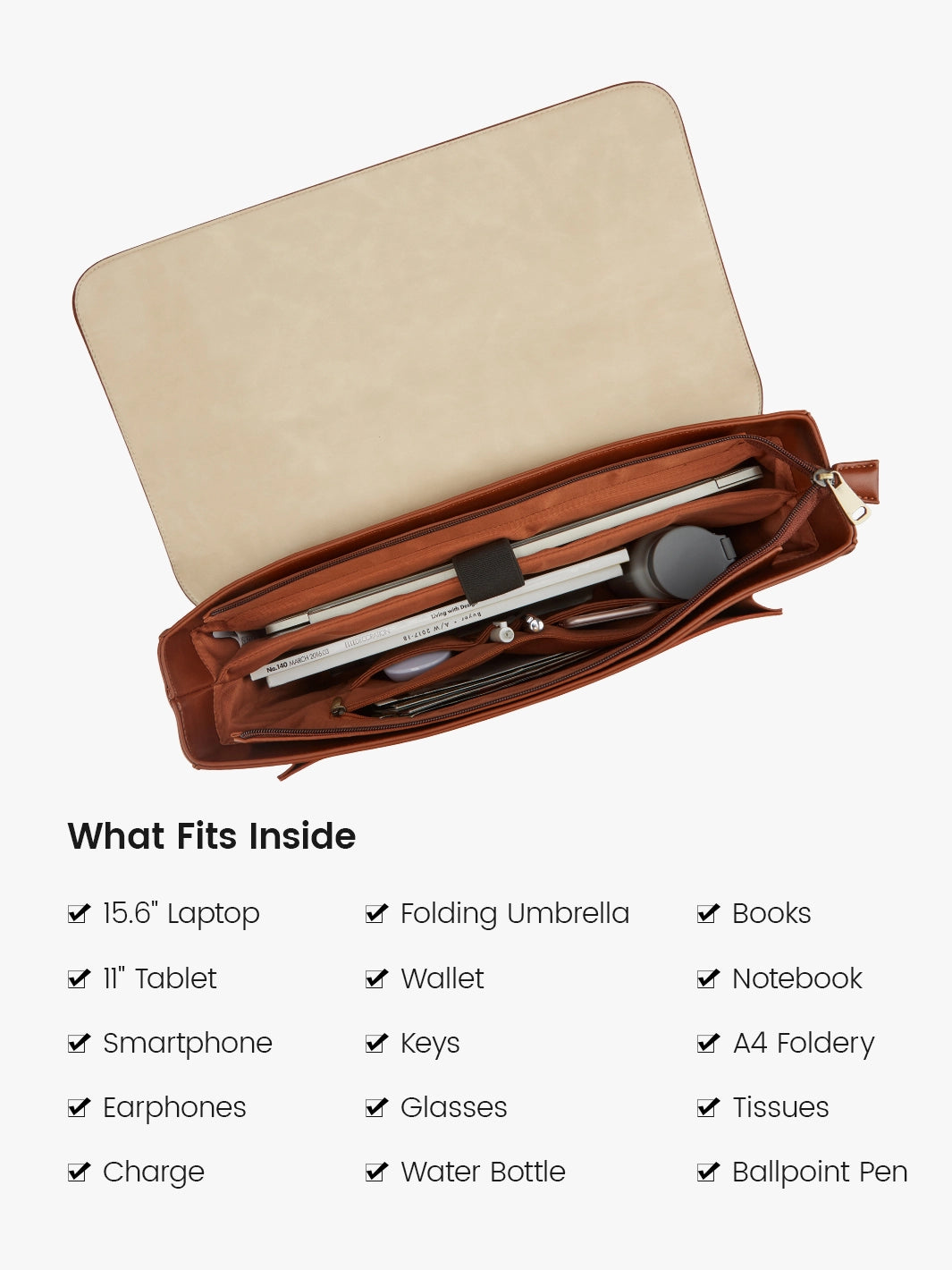 Düstere Vintage -Aktentasche