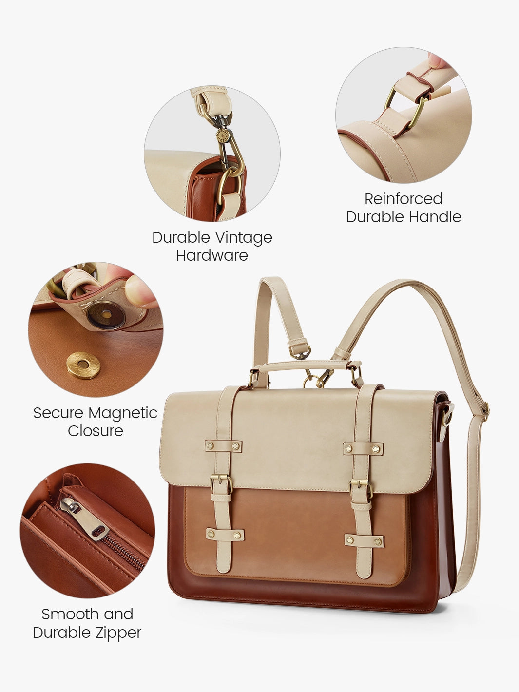 Düstere Vintage -Aktentasche