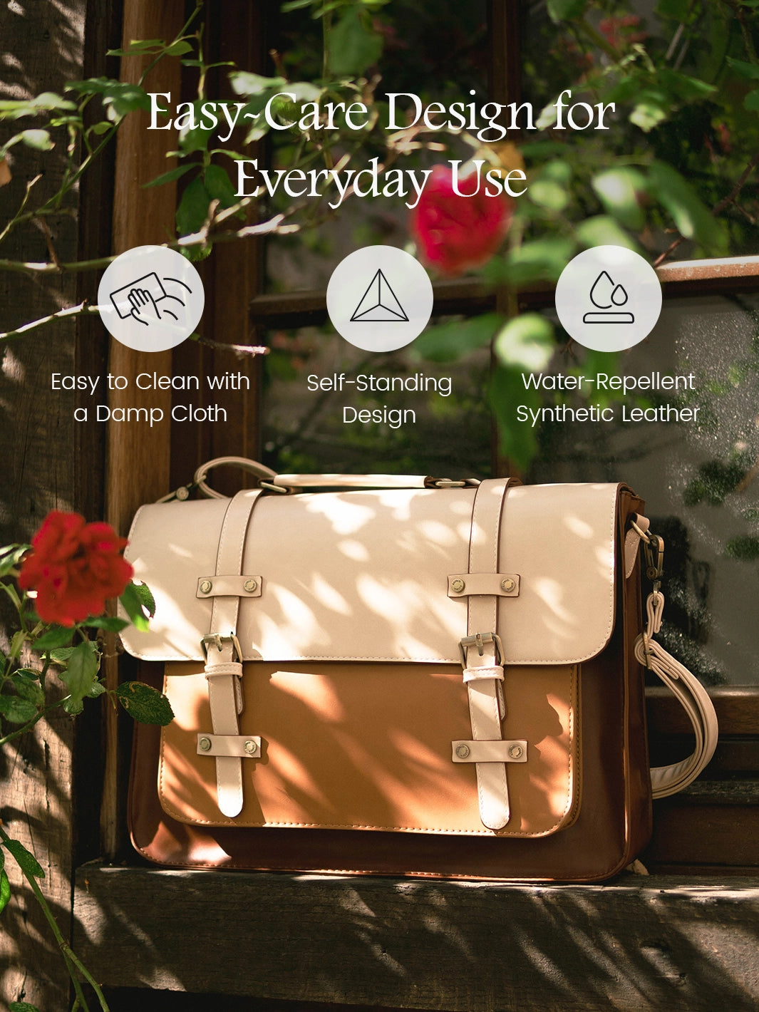 Düstere Vintage -Aktentasche