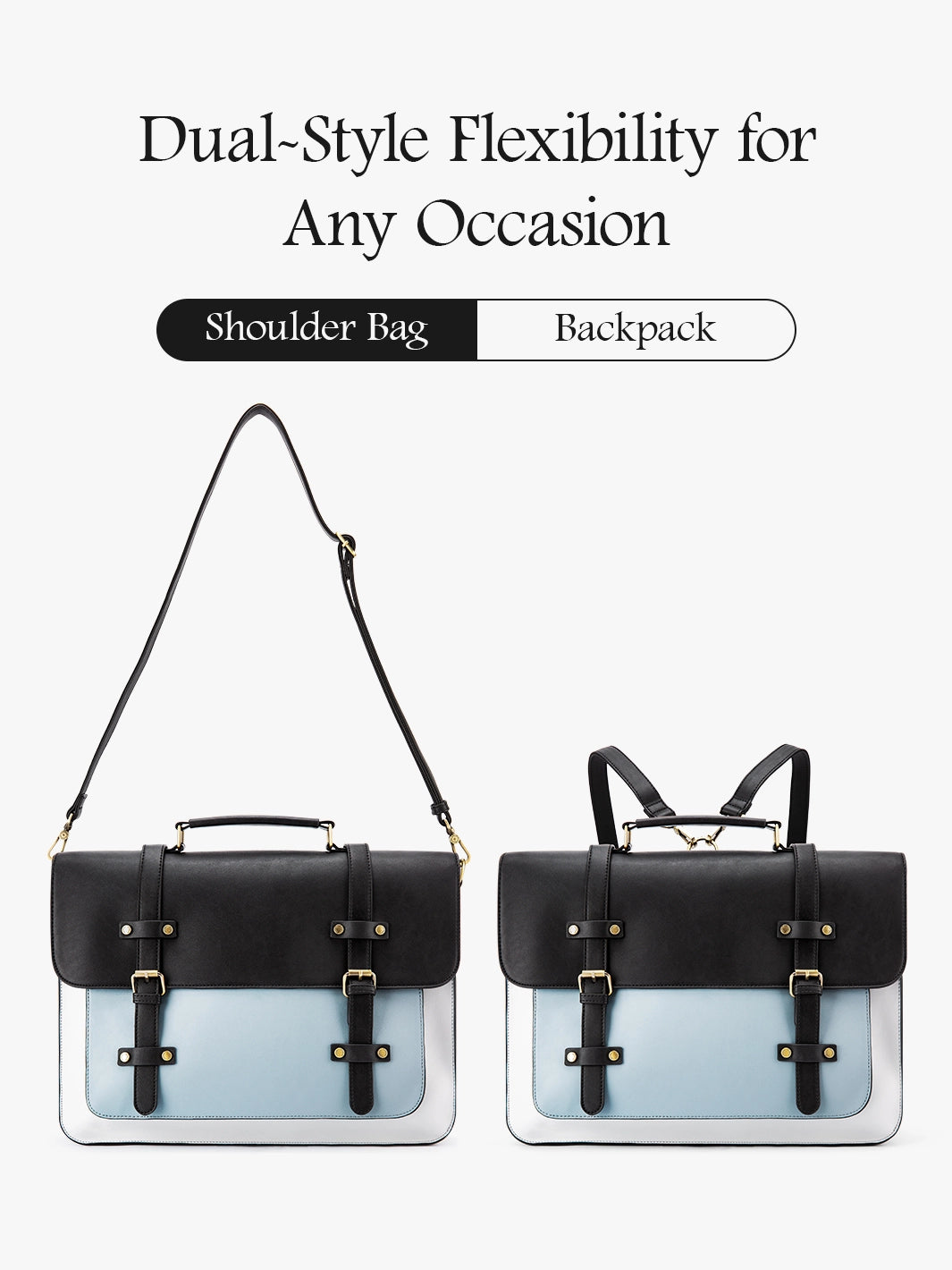 Düstere Vintage -Aktentasche