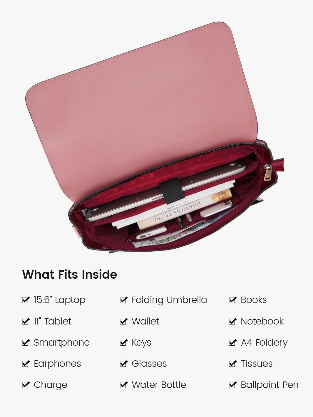 Düstere Vintage -Aktentasche