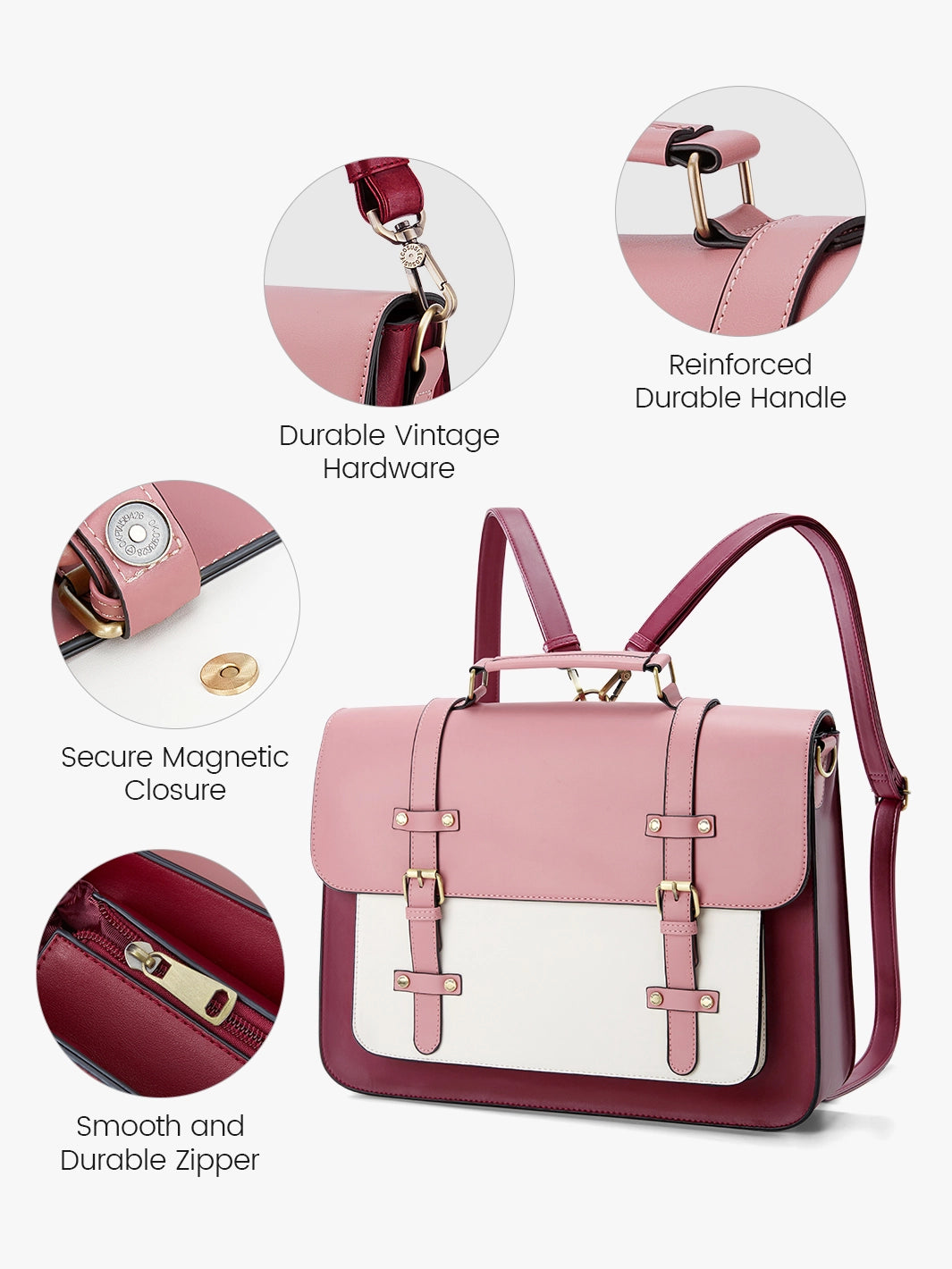 Düstere Vintage -Aktentasche