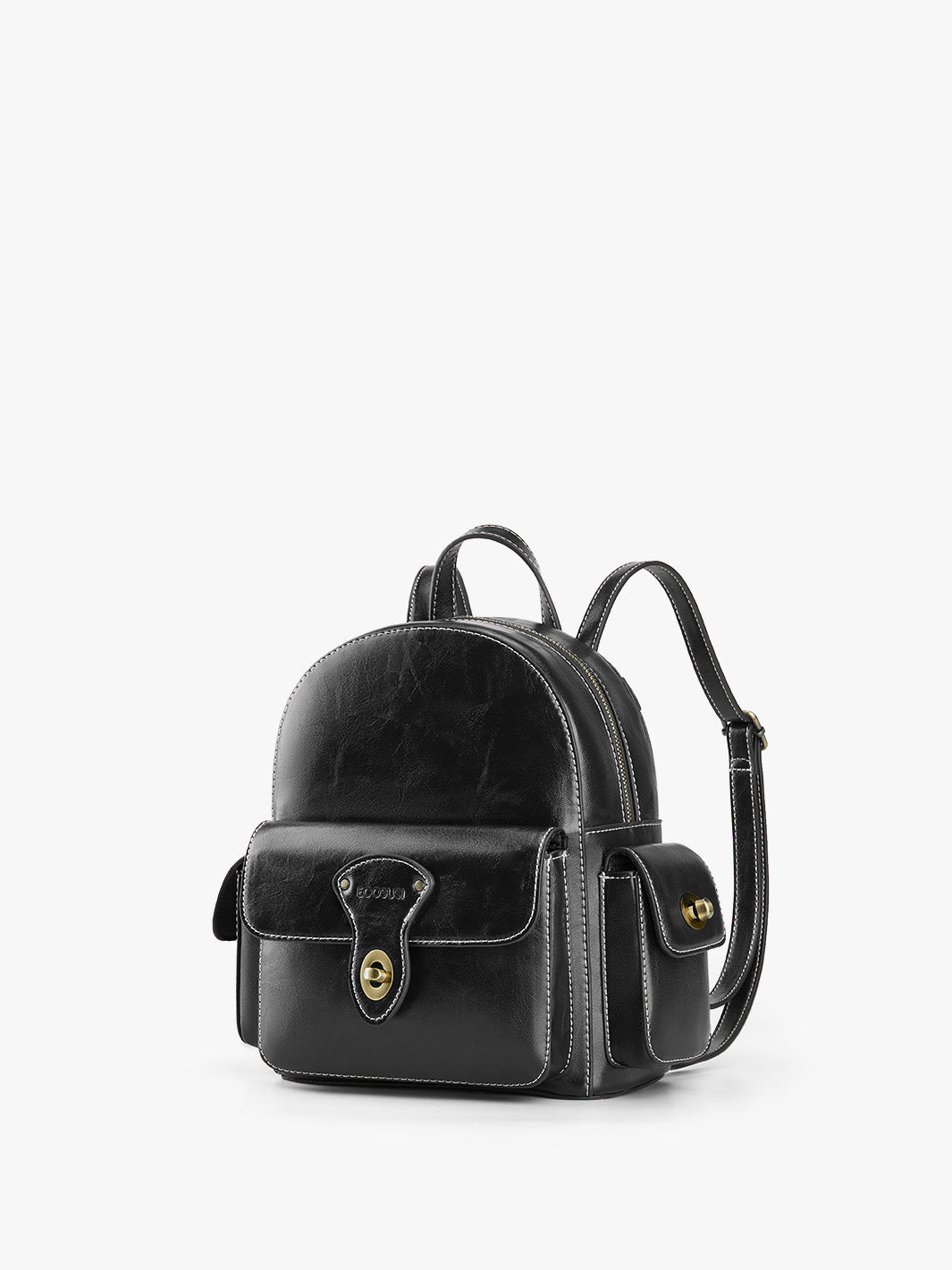 Alison vintage en cuir végétalien mini sac à dos