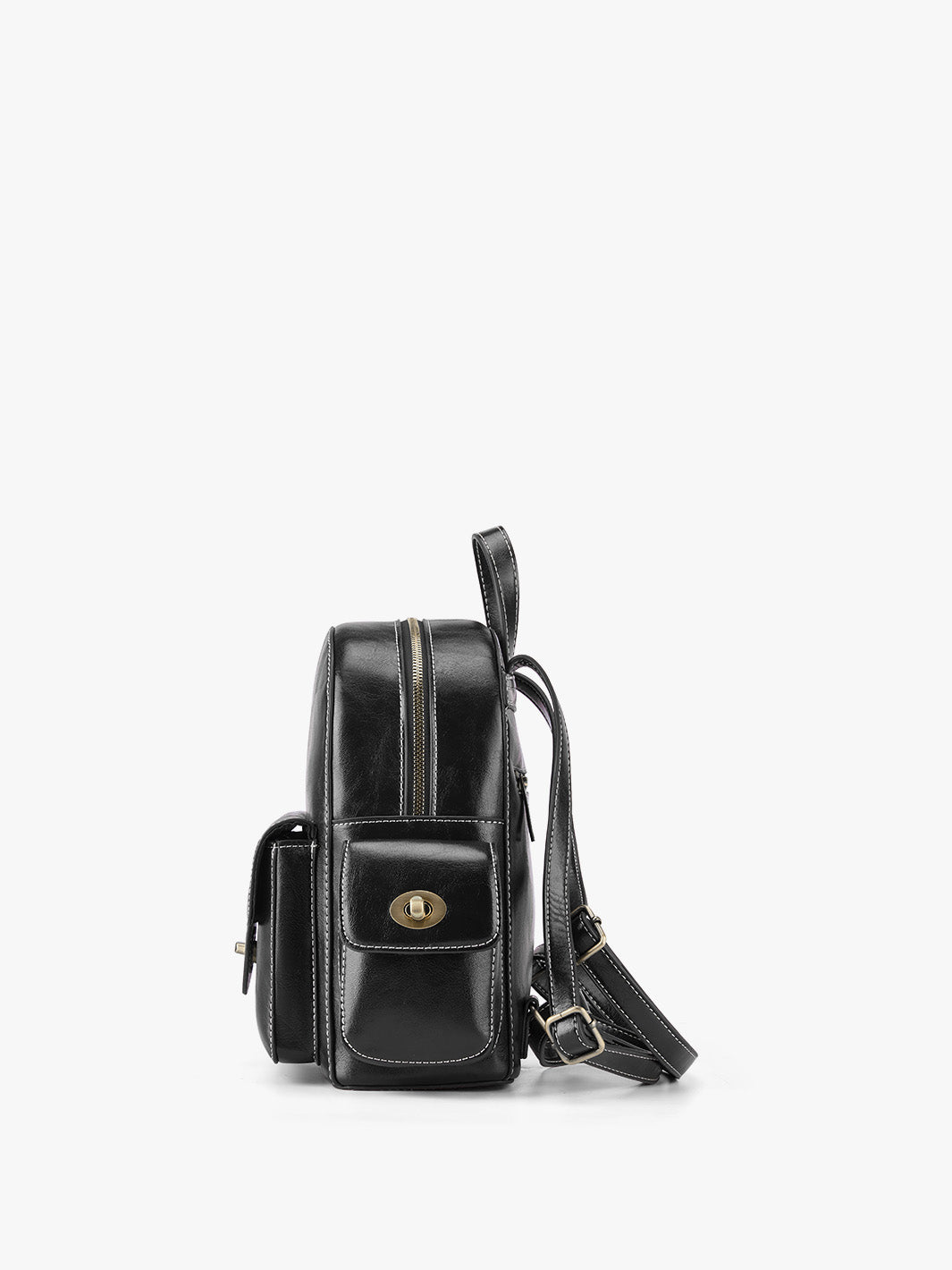 Alison vintage en cuir végétalien mini sac à dos