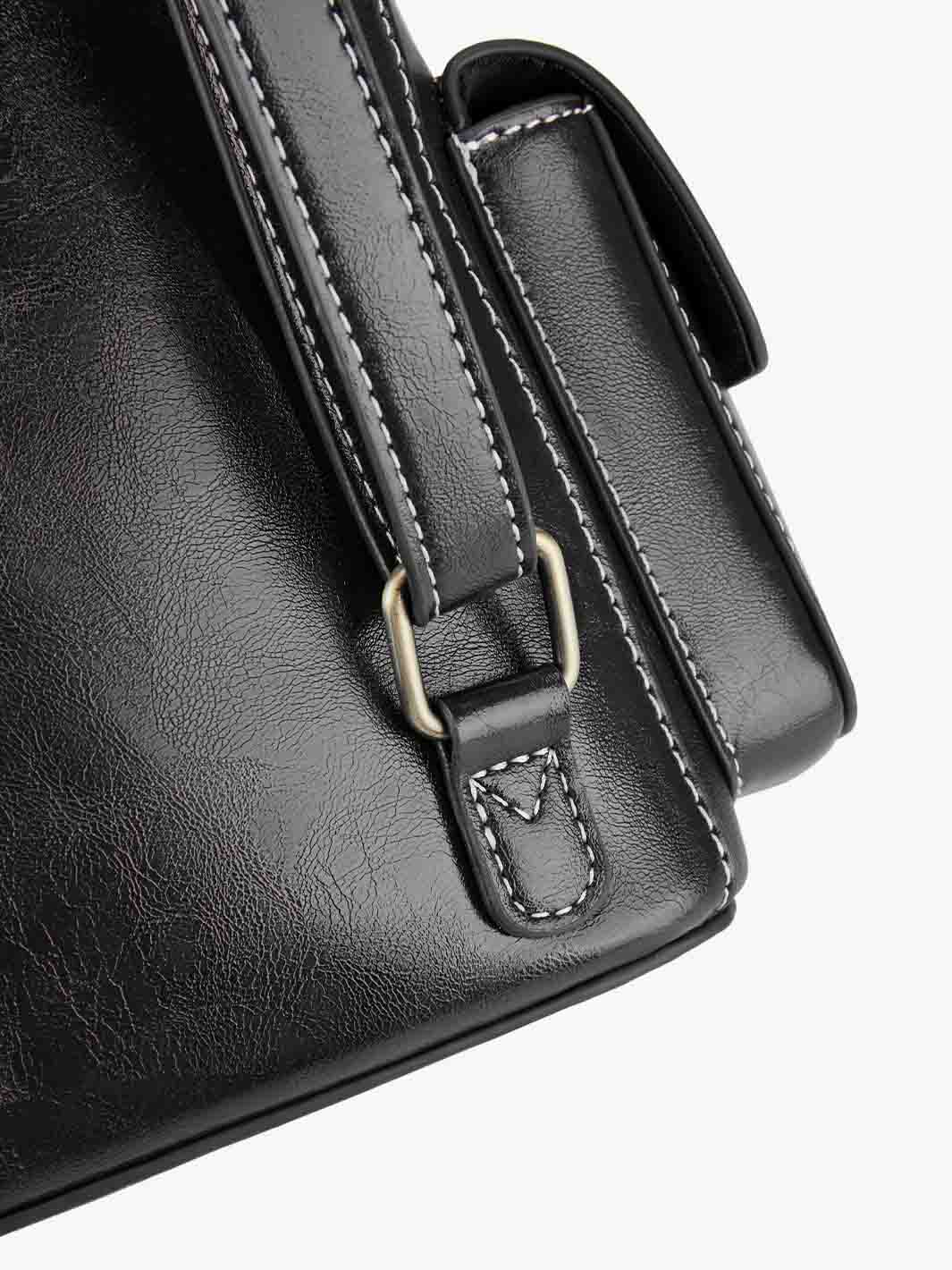 Alison vintage en cuir végétalien mini sac à dos