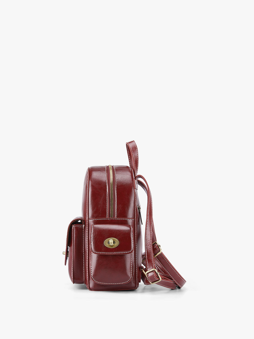 Alison vintage en cuir végétalien mini sac à dos