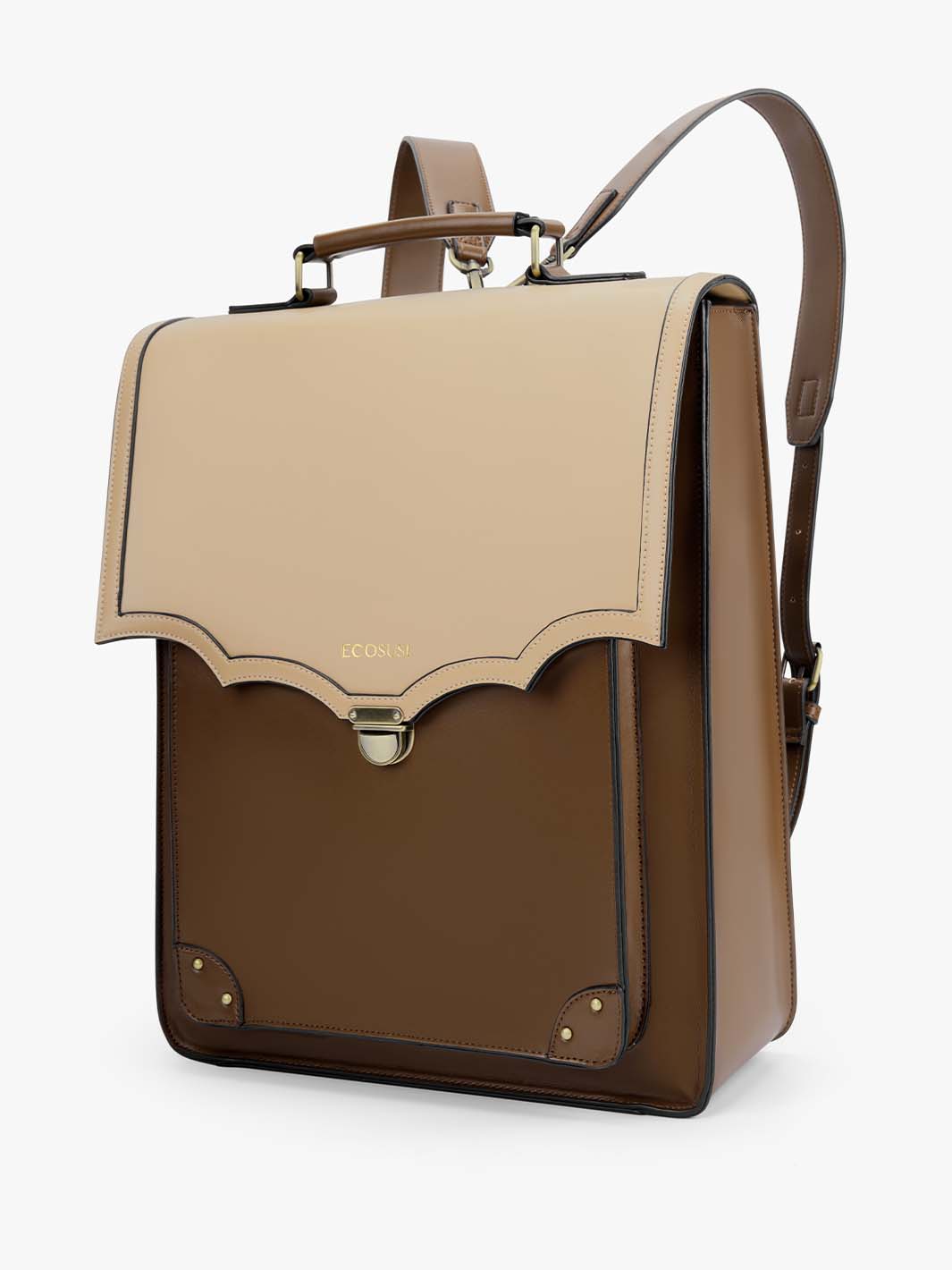 Ecosusi Vintage Campus Backpack for 15.6 inches