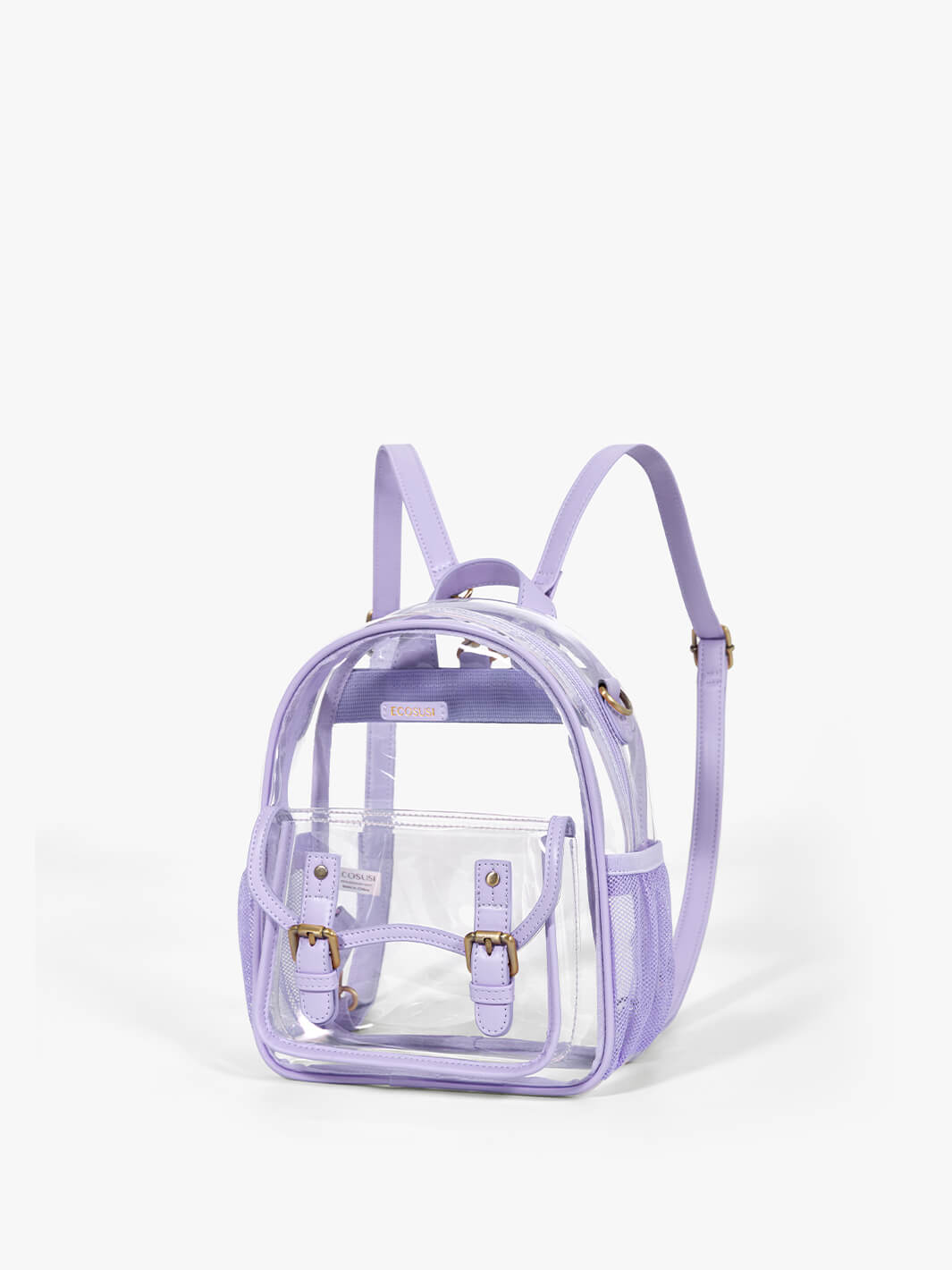 Mini Clear Backpack with Made of Premium PVC - ECOSUSI PVC Backpack