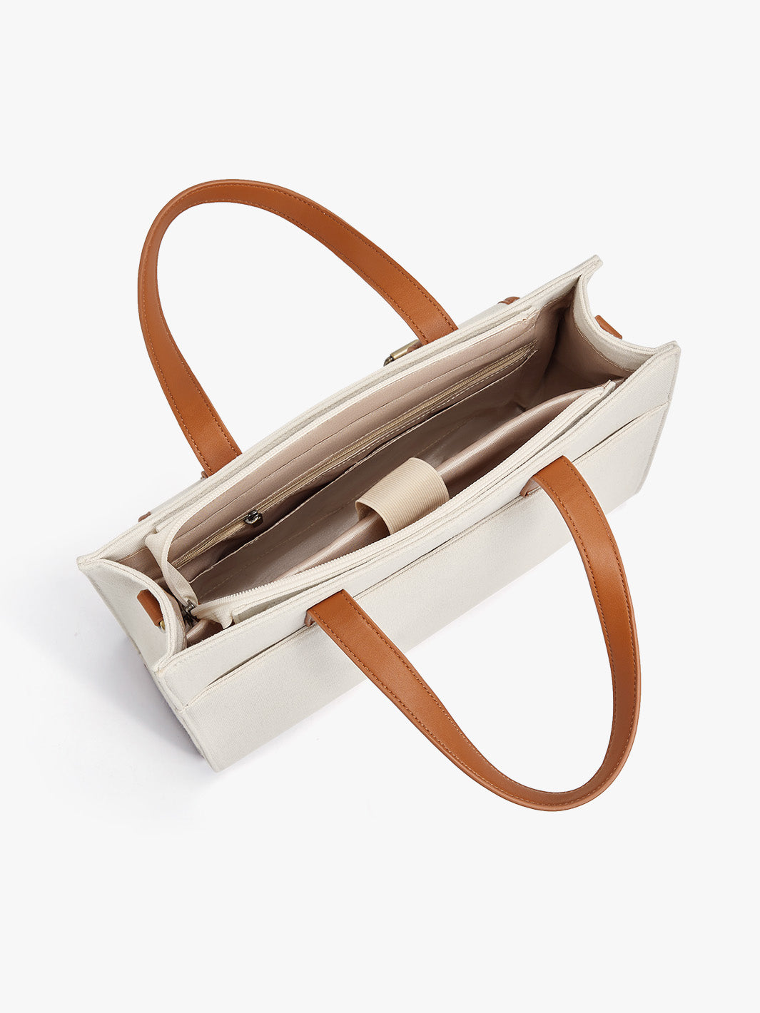 Olivia's Canvas 13" Tragetasche aus veganem Leder