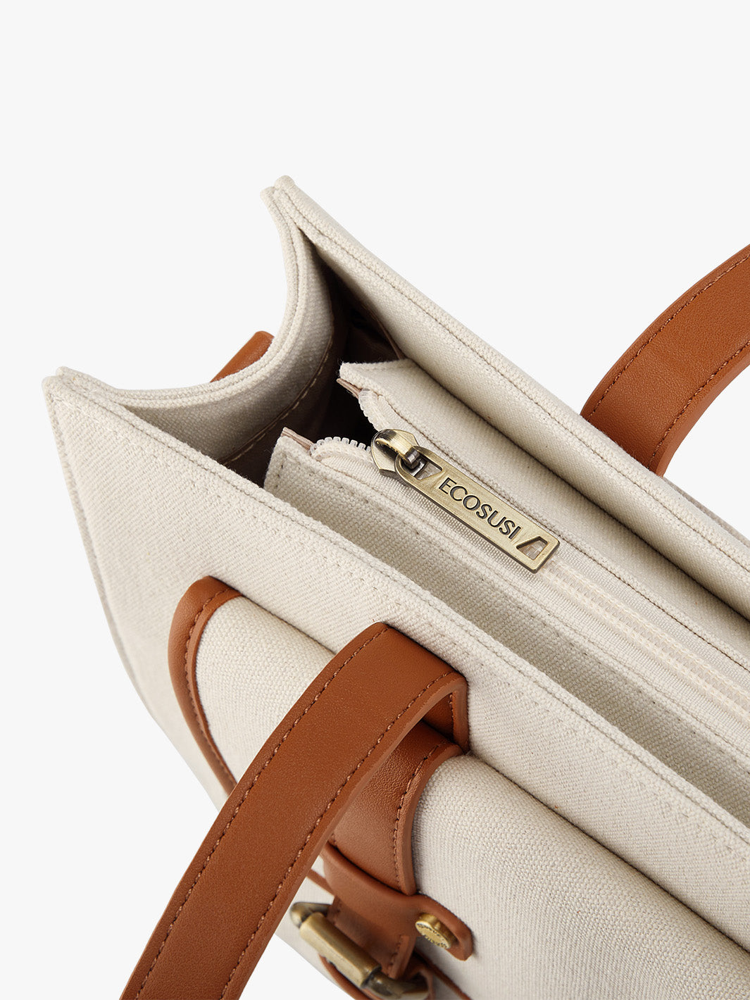 Olivia's Canvas 13" Tragetasche aus veganem Leder