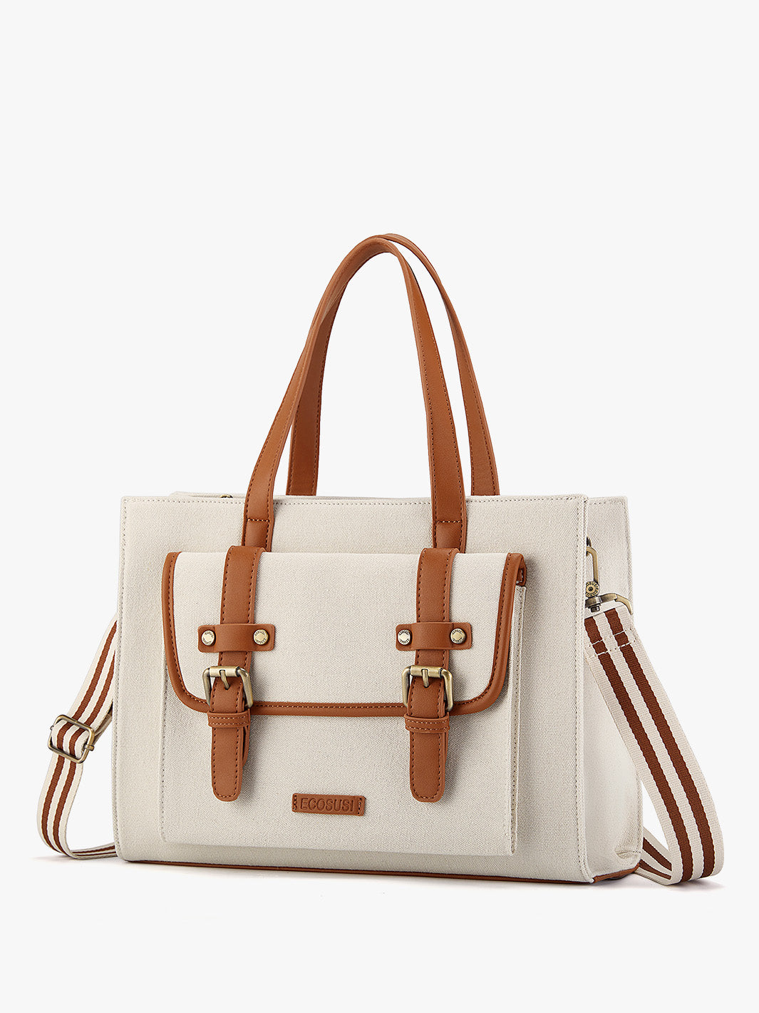 Olivia's Canvas 13" Tragetasche aus veganem Leder