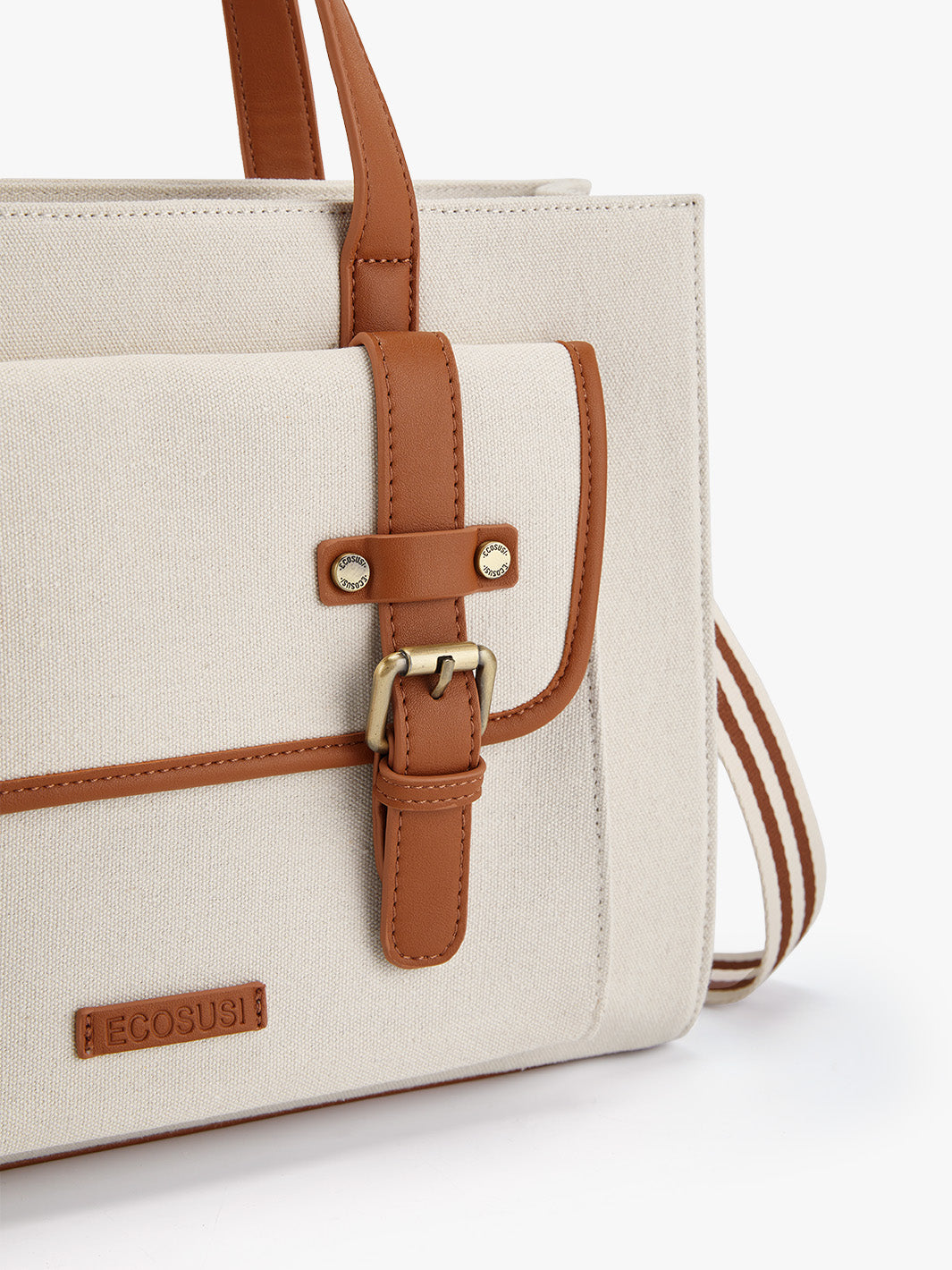 Olivia's Canvas 13" Tragetasche aus veganem Leder