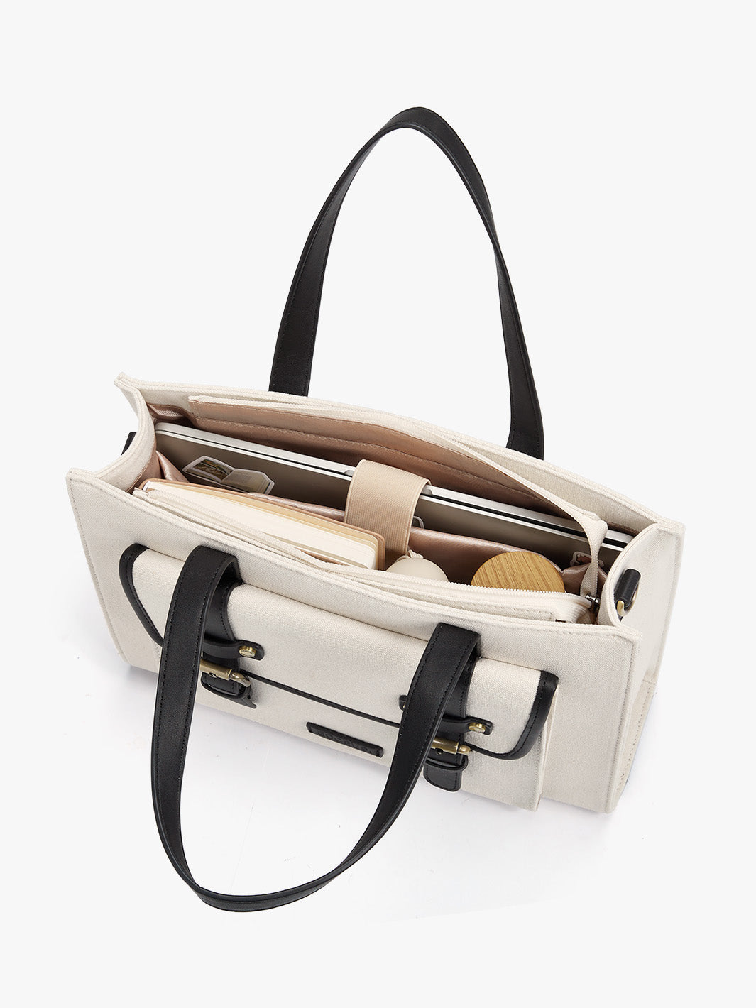 Olivia's Canvas 13" Tragetasche aus veganem Leder