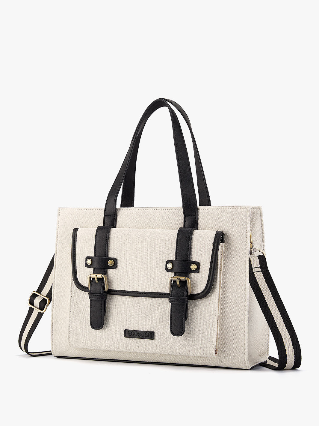 Olivia's Canvas 13" Tragetasche aus veganem Leder