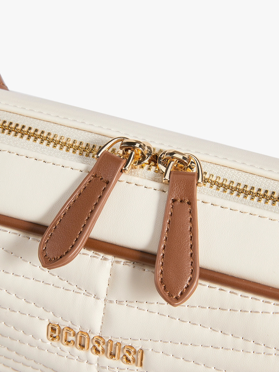 Elise Quilted Vegan Leather Baguette Bag