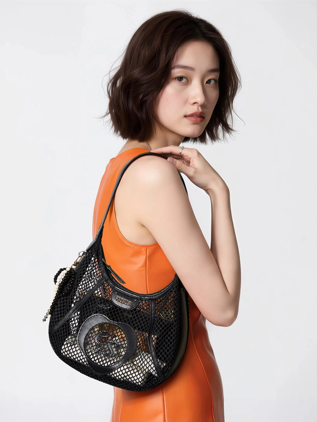 Siri Mesh Hobo Bag