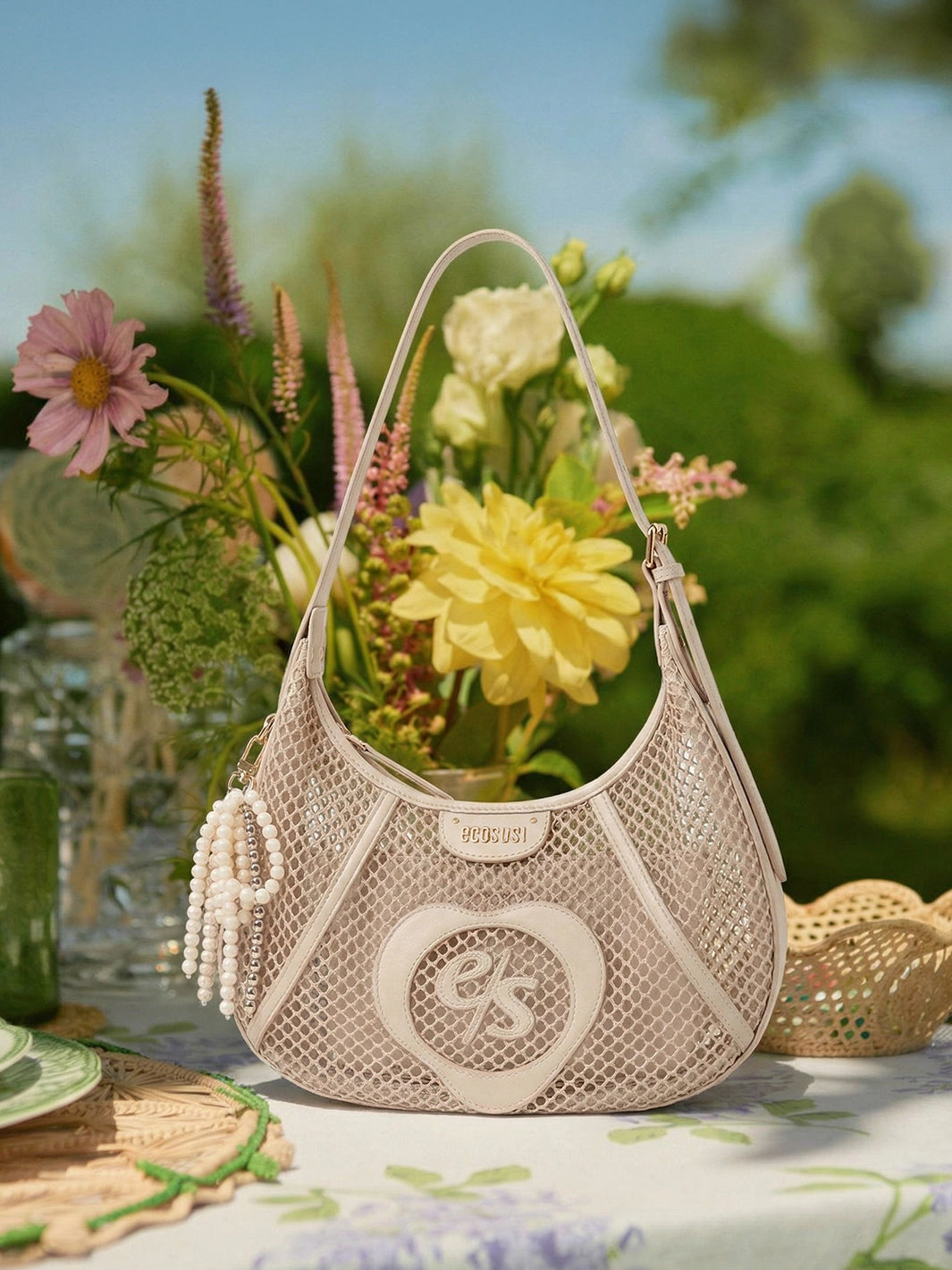 Siri Mesh Hobo Bag