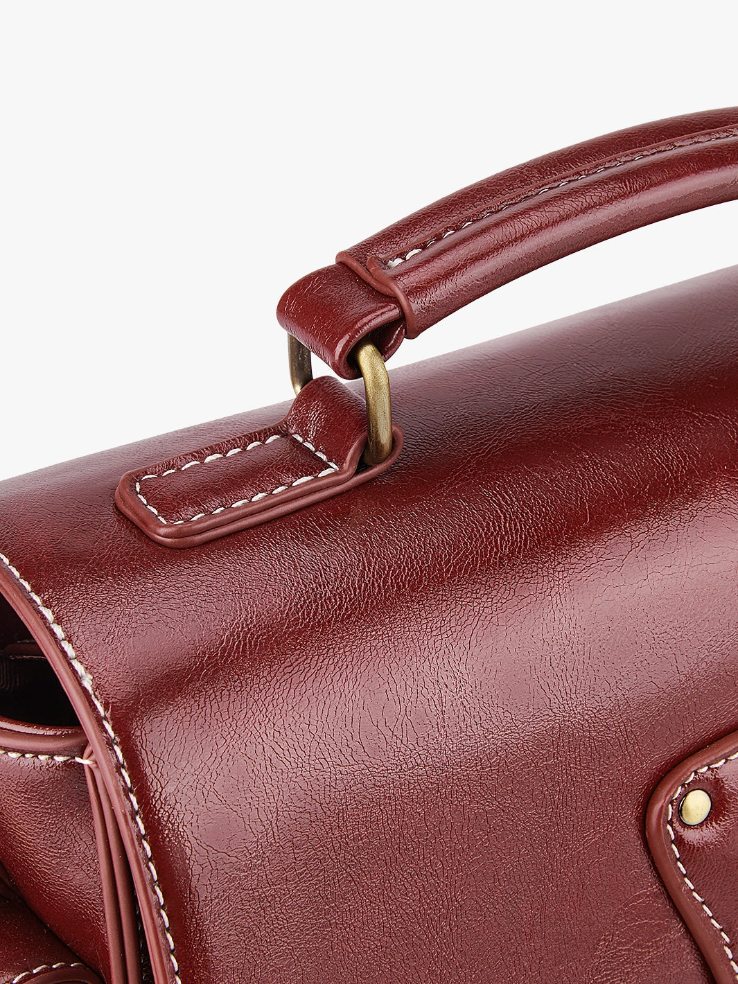 Alison Vintage Vegan Leather Crossbody Bag