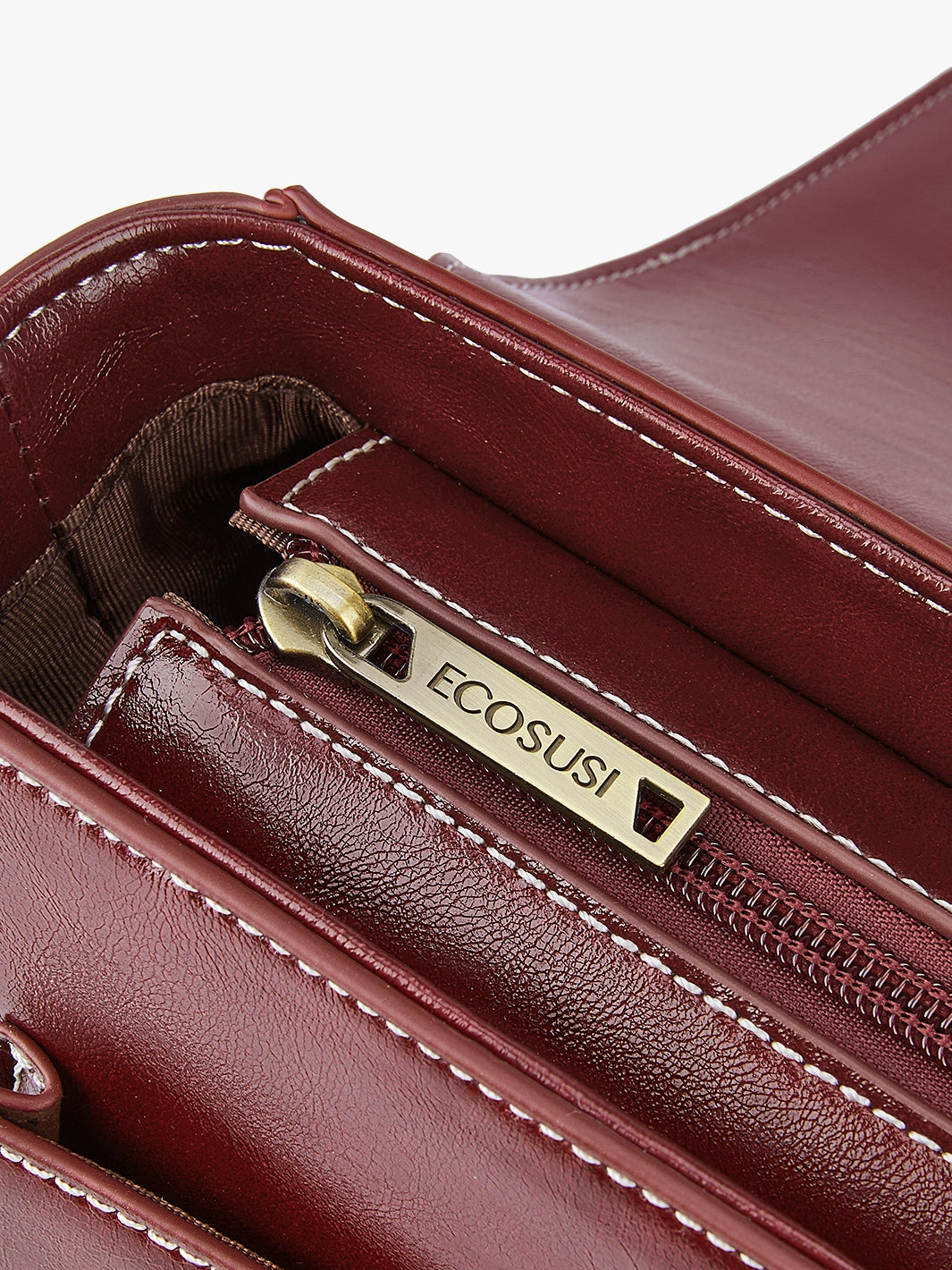 Alison Vintage Vegan Leather Crossbody Bag