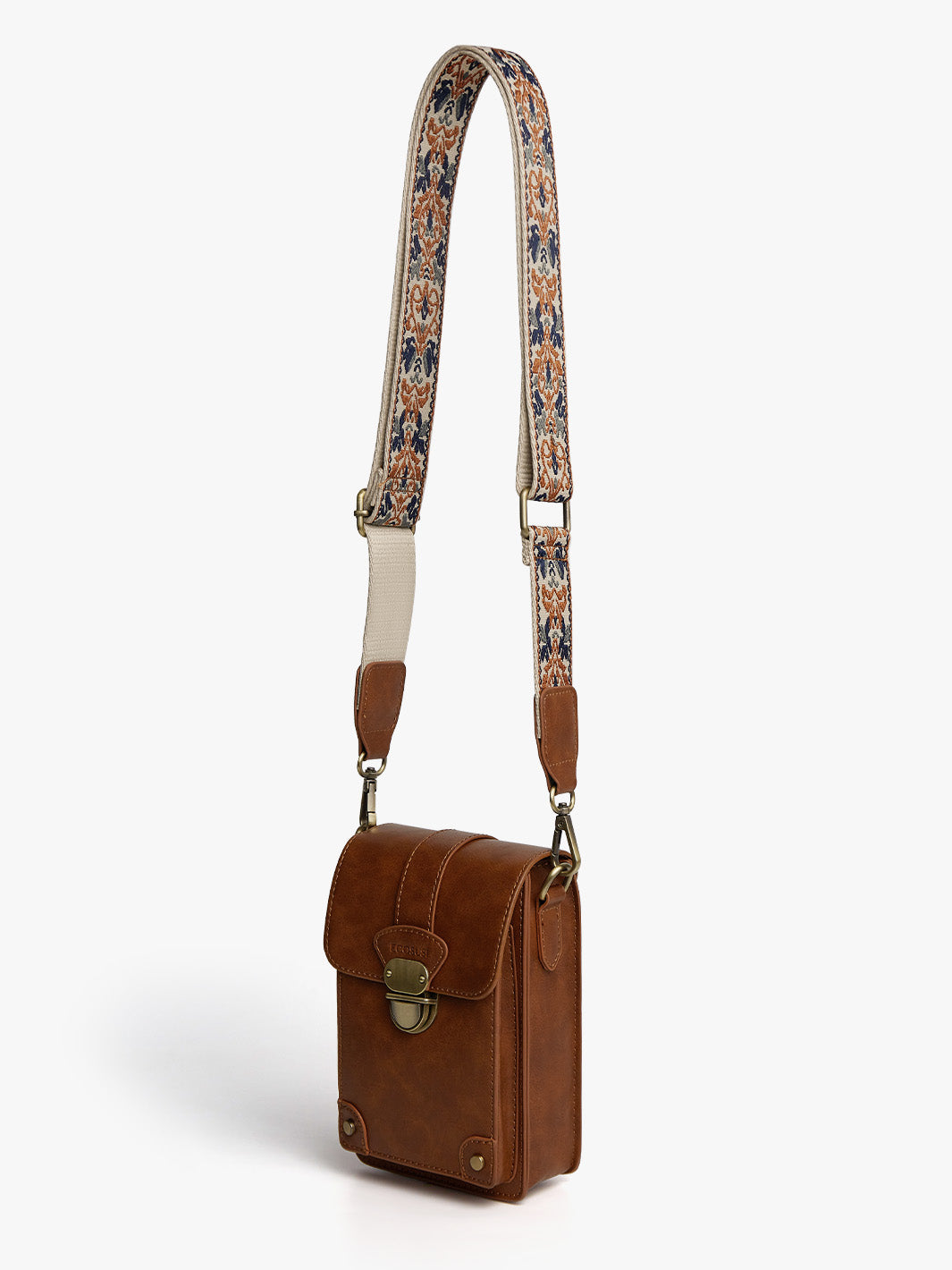 Kleine Vintage-Crossbody-Handytasche für Damen