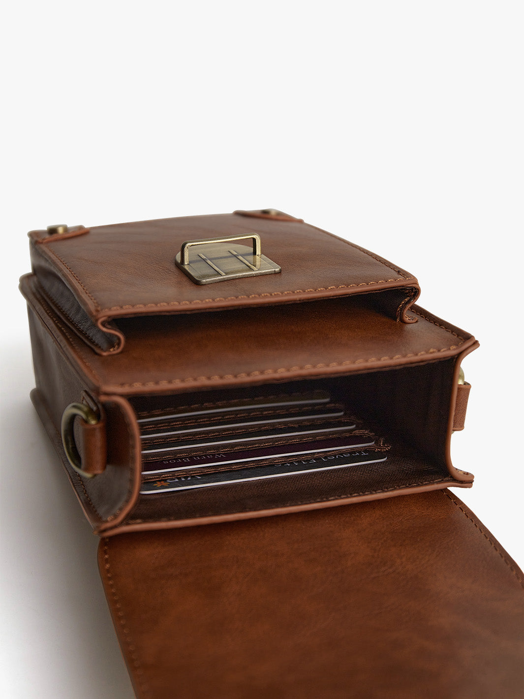 Kleine Vintage-Crossbody-Handytasche für Damen