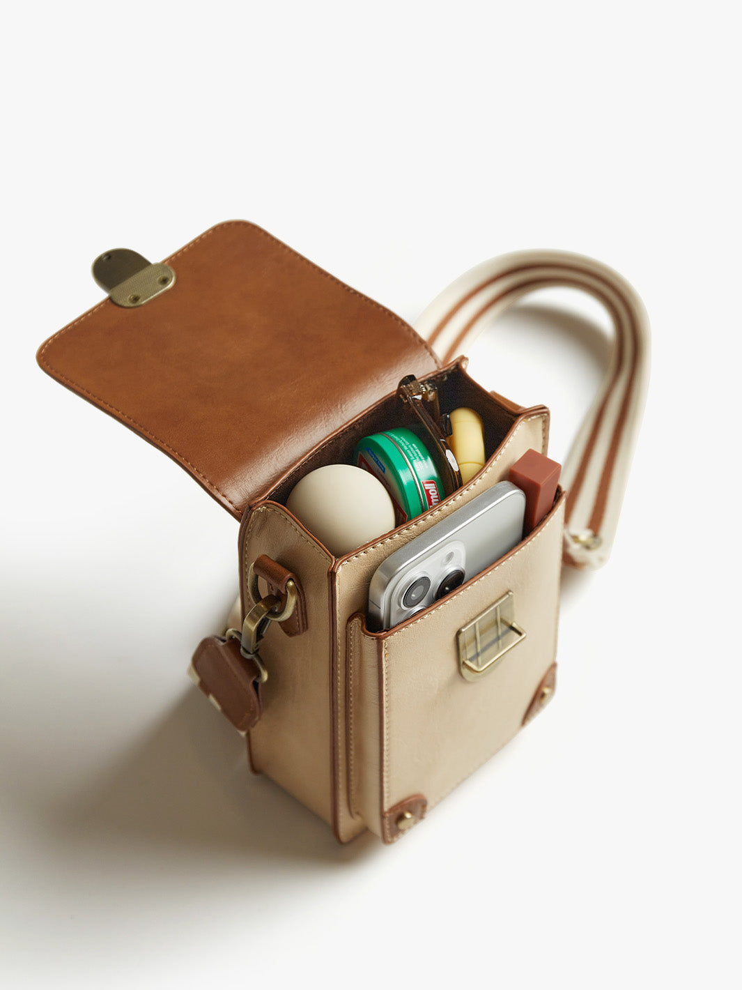 Kleine Vintage-Crossbody-Handytasche für Damen