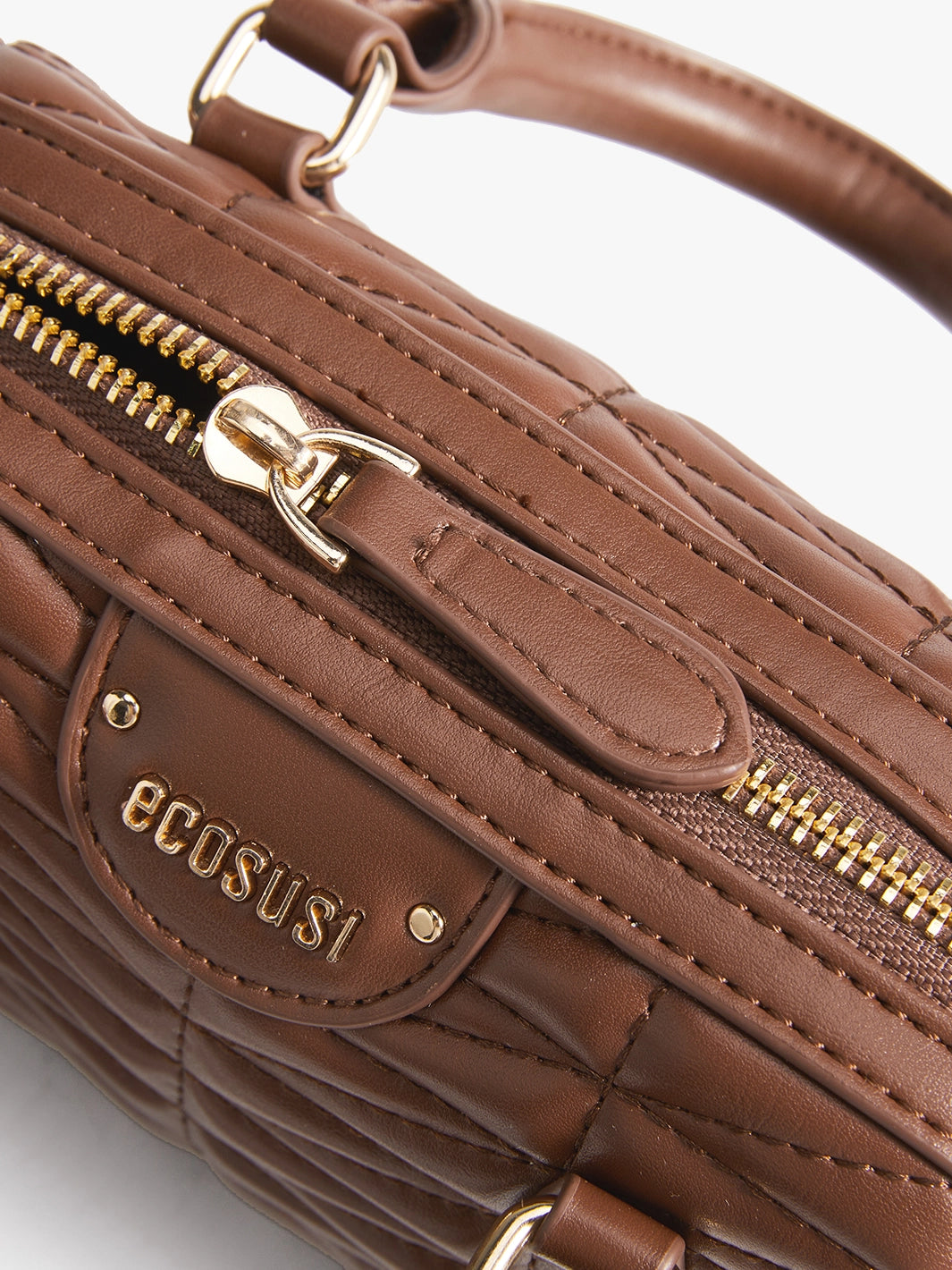 Elise Quilted Mini Boston Bag