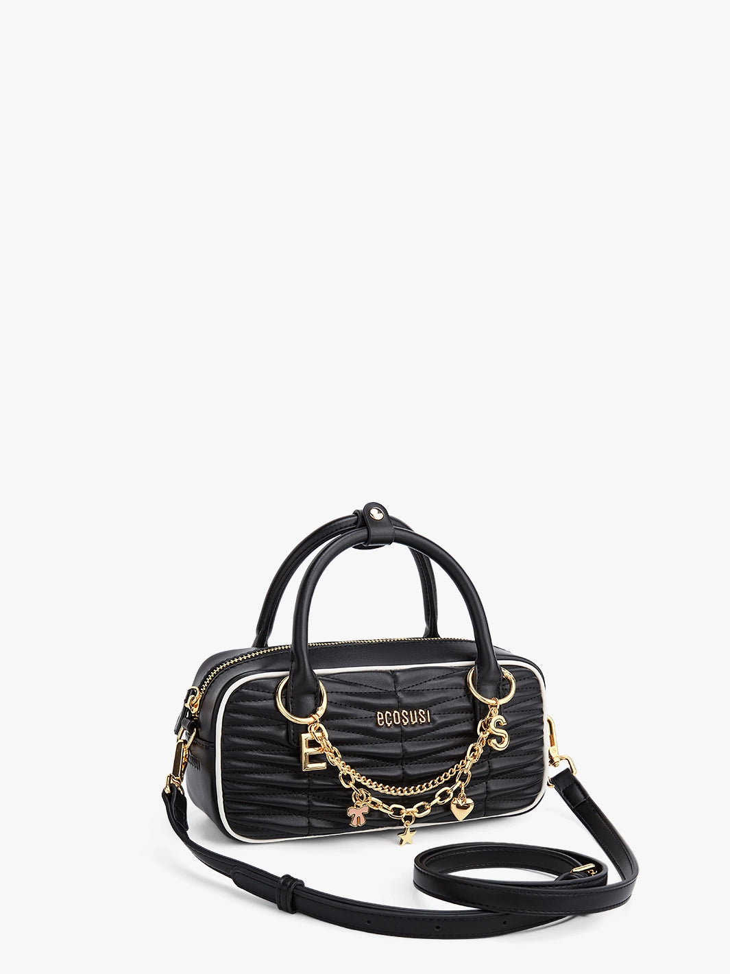 Claire Quilted Vegan Leather Pillow Bag