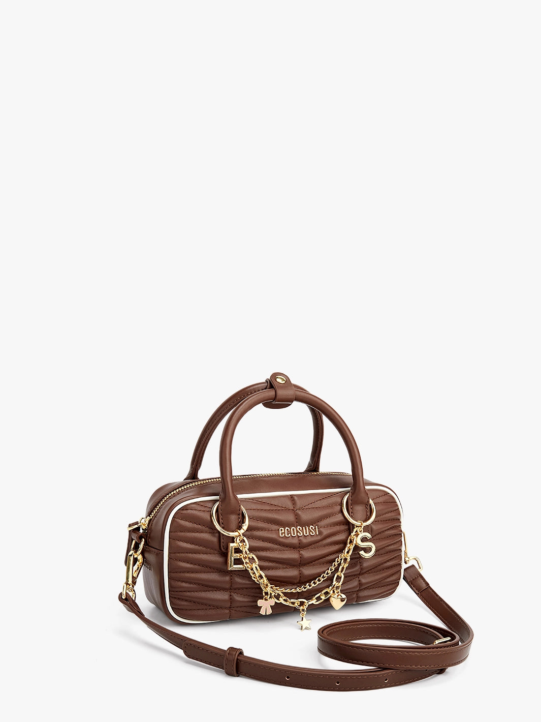 Claire Quilted Vegan Leather Pillow Bag