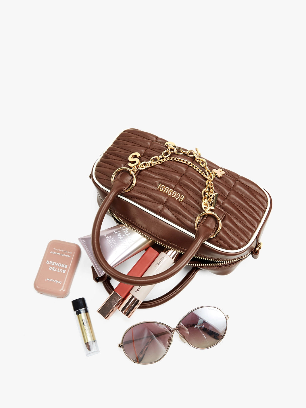 Claire Quilted Vegan Leather Pillow Bag