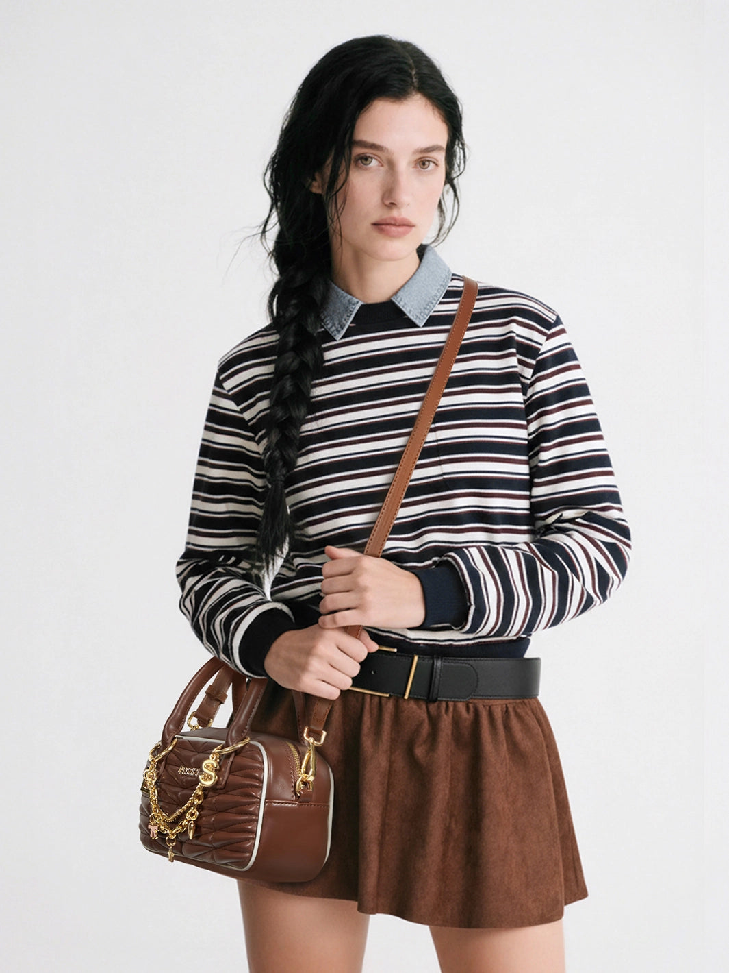 Claire Quilted Vegan Leather Pillow Bag