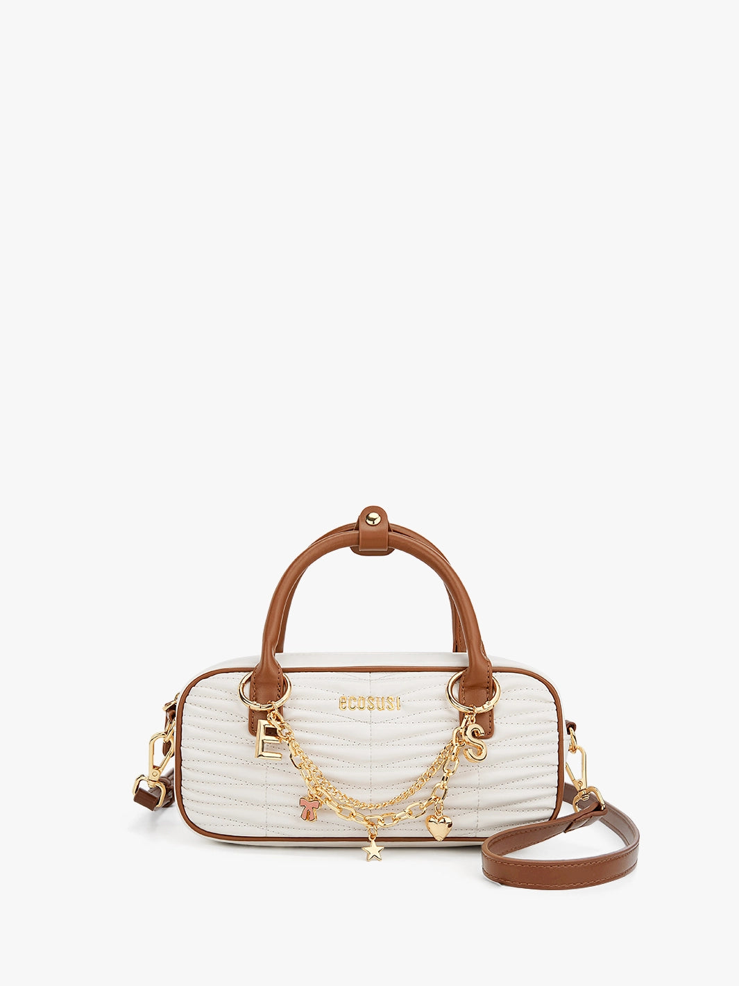 Claire Quilted Vegan Leather Pillow Bag