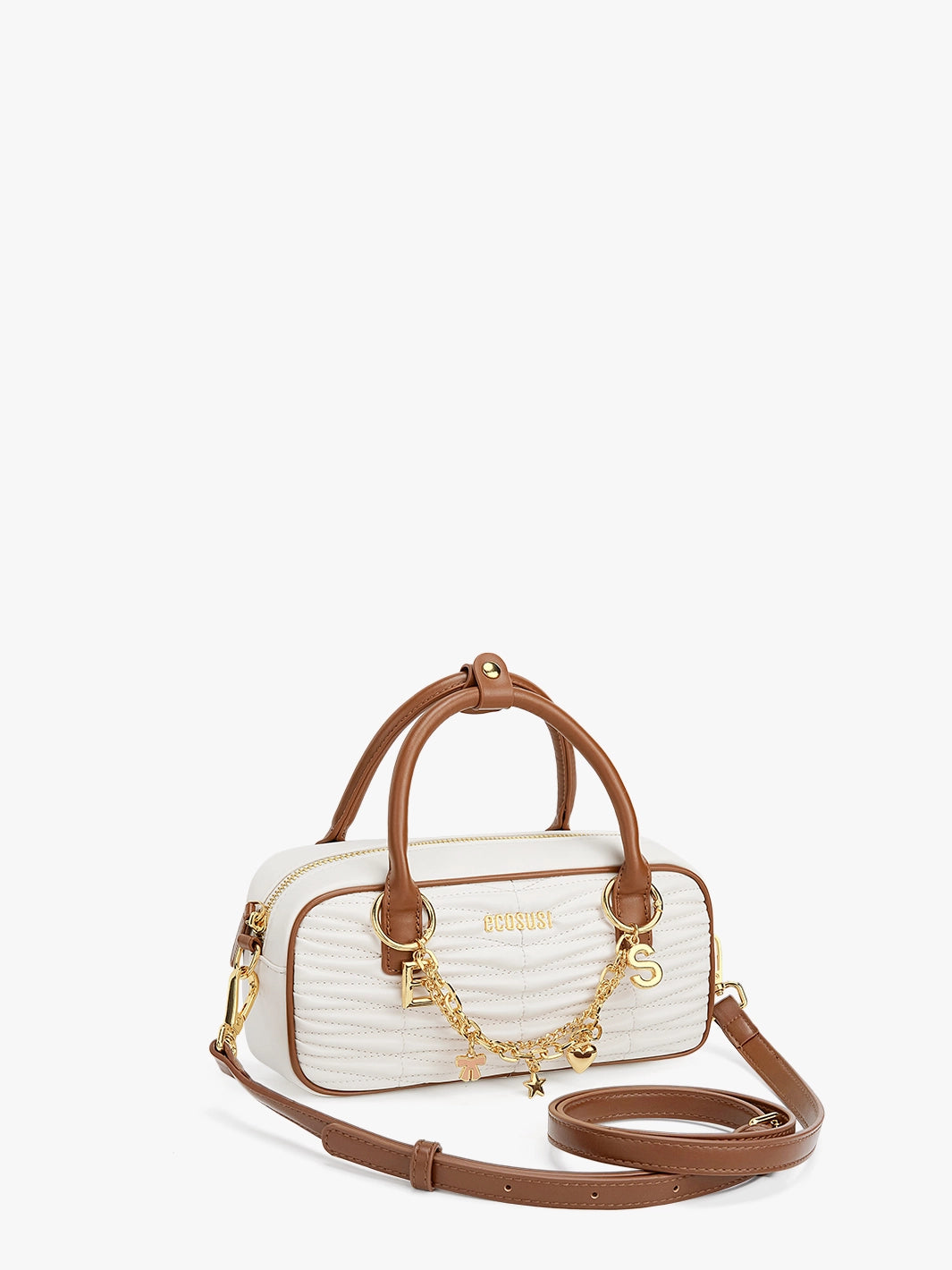 Claire Quilted Vegan Leather Pillow Bag