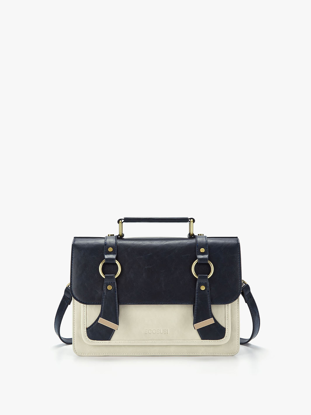 Serena Small Vintage Vegan Messenger Bag