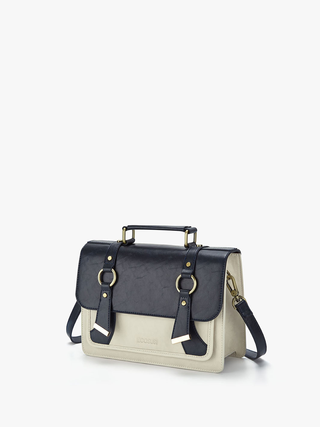 Serena Small Vintage Vegan Messenger Bag