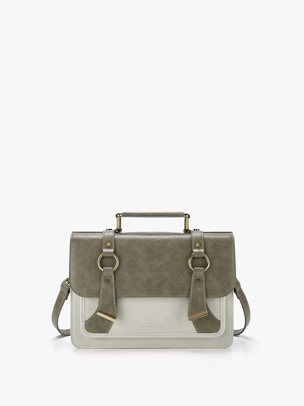 Serena Small Vintage Vegan Messenger Bag