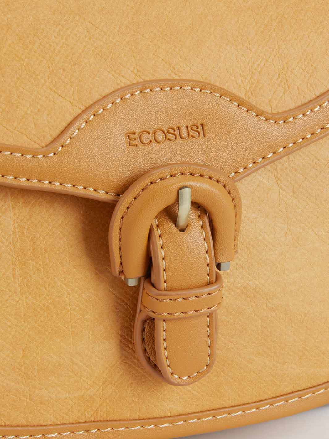 Evelina Washable Paper Vintage Saddle Crossbody