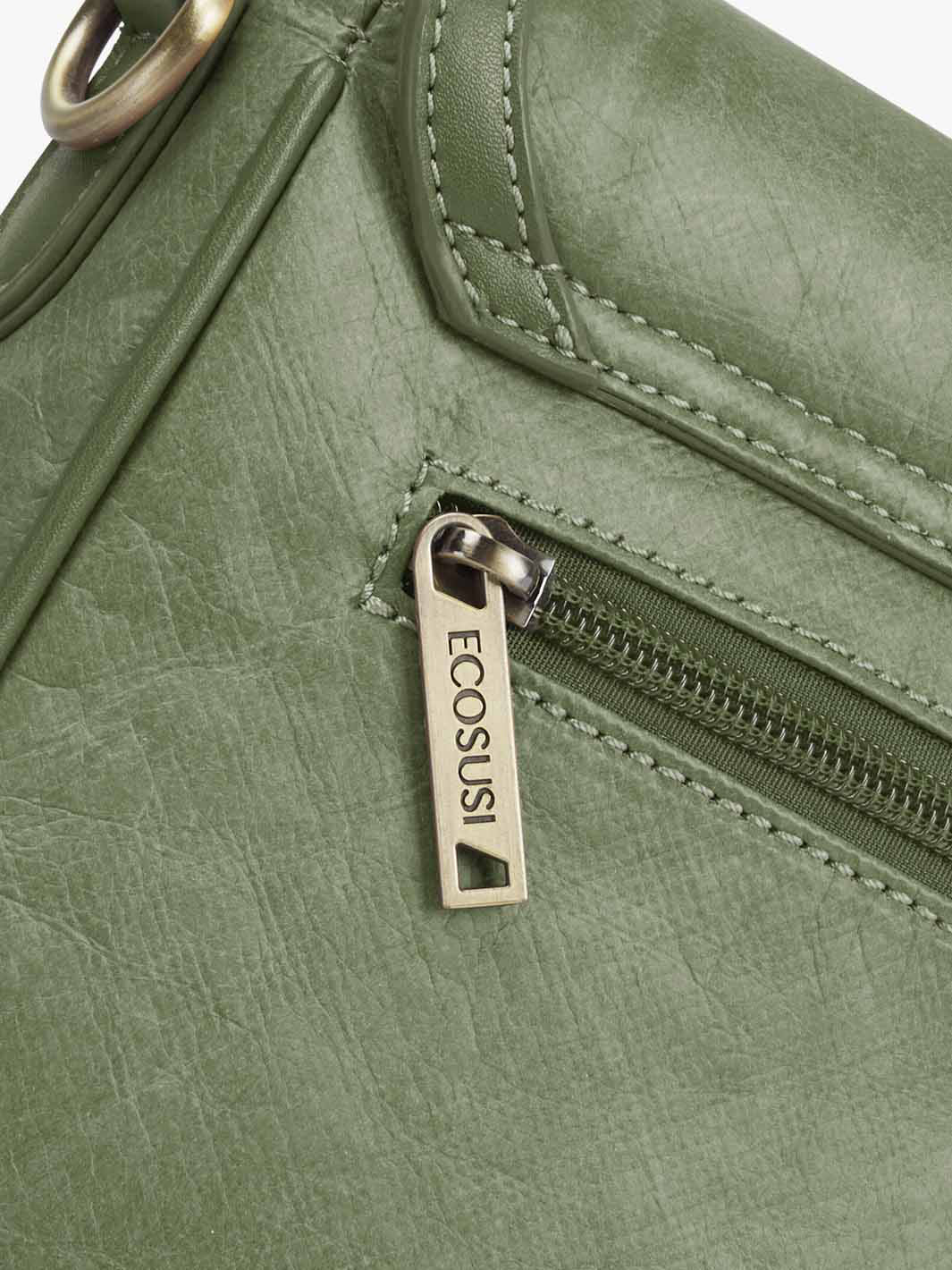 Evelina Washable Paper Vintage Saddle Crossbody