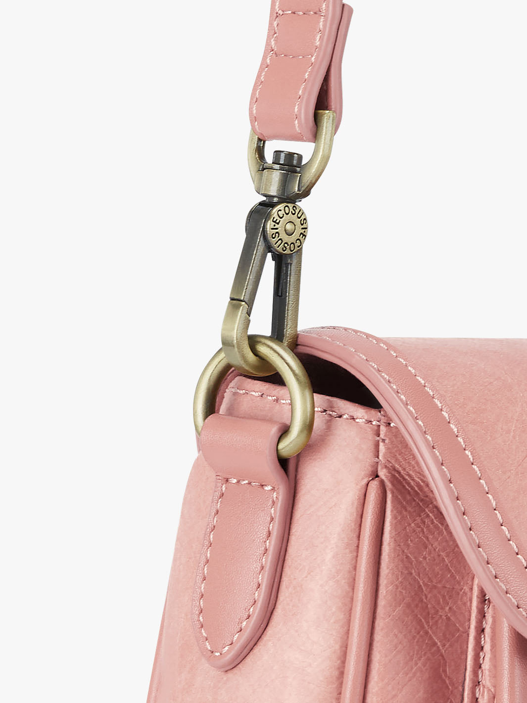 Evelina Washable Paper Vintage Saddle Crossbody